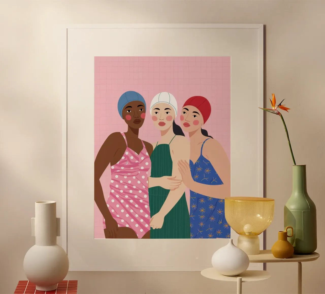 Trio von Freunden Hahnemühle von Sentinel Glow