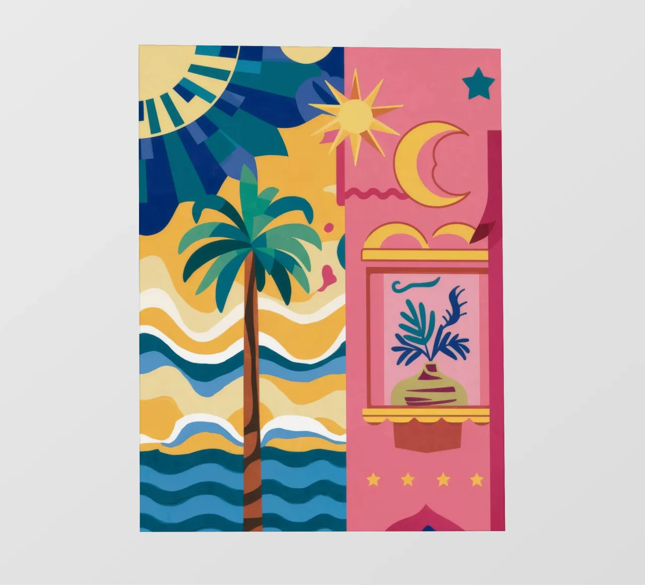 Balcone Celeste Notte telo in pvc da Muse Artworks
