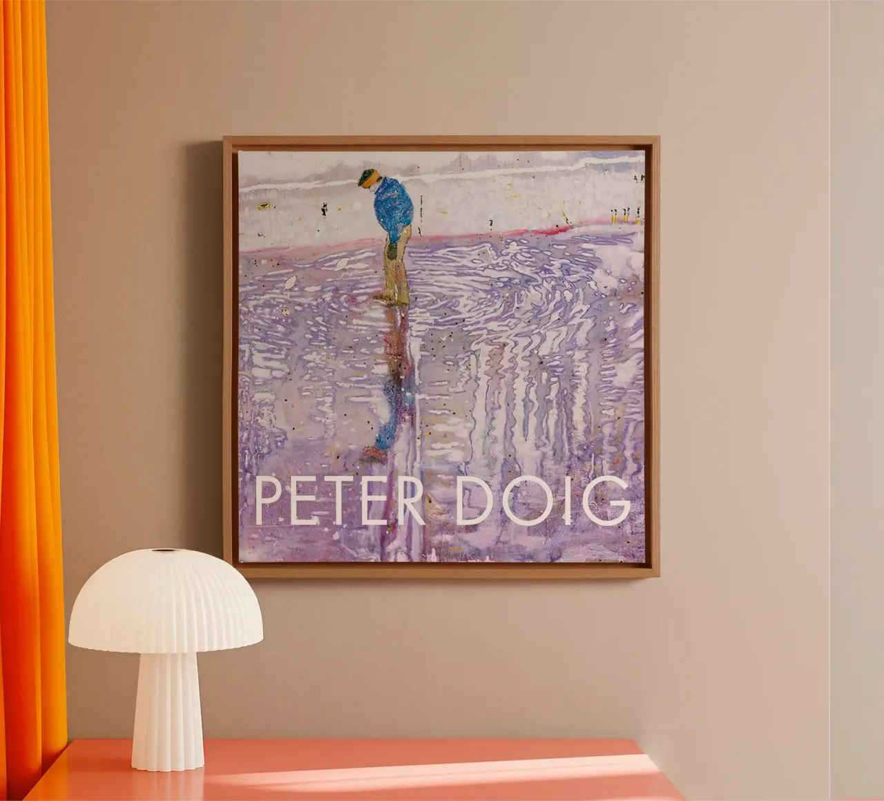 Peter Doig Tentoonstelling canvas met Baklijst van Milfordwings