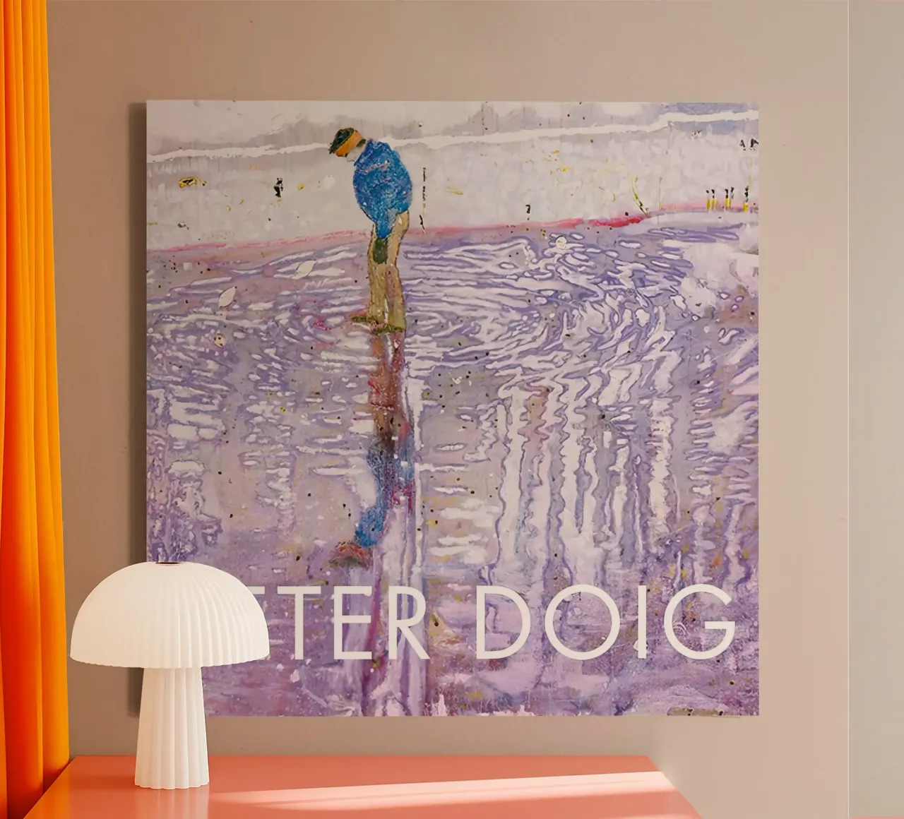 Peter Doig Tentoonstelling canvas met Baklijst van Milfordwings