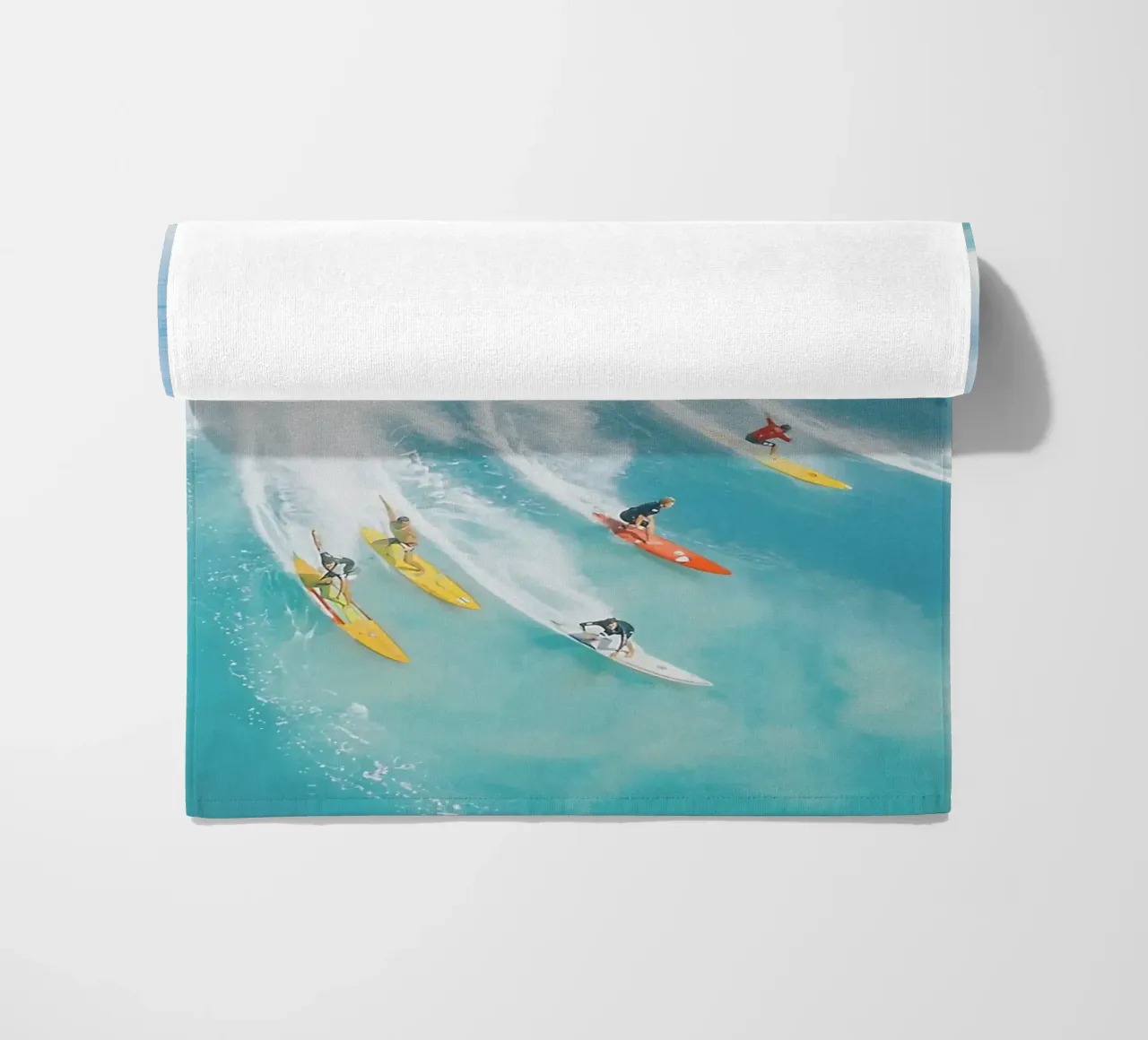 Summer Full of Surfing beach towel by Slim Aarons Vintage