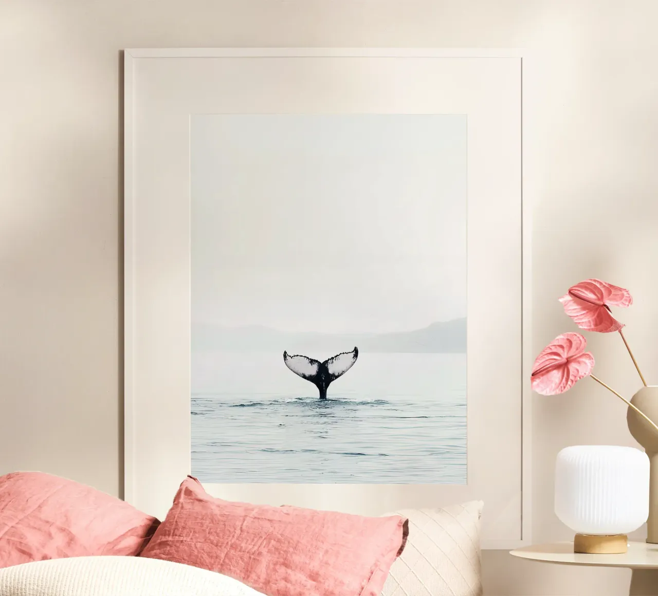 Whale Tail Vintage poster con telaio in alluminio da Slim Aarons Vintage