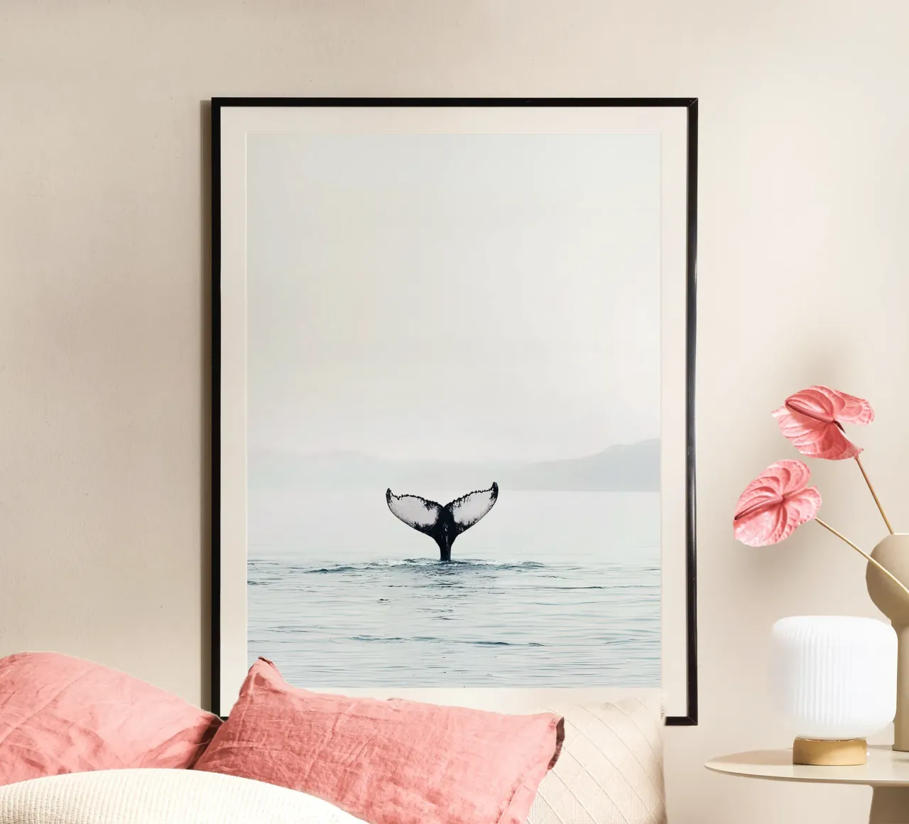 Whale Tail Vintage poster con telaio in alluminio da Slim Aarons Vintage