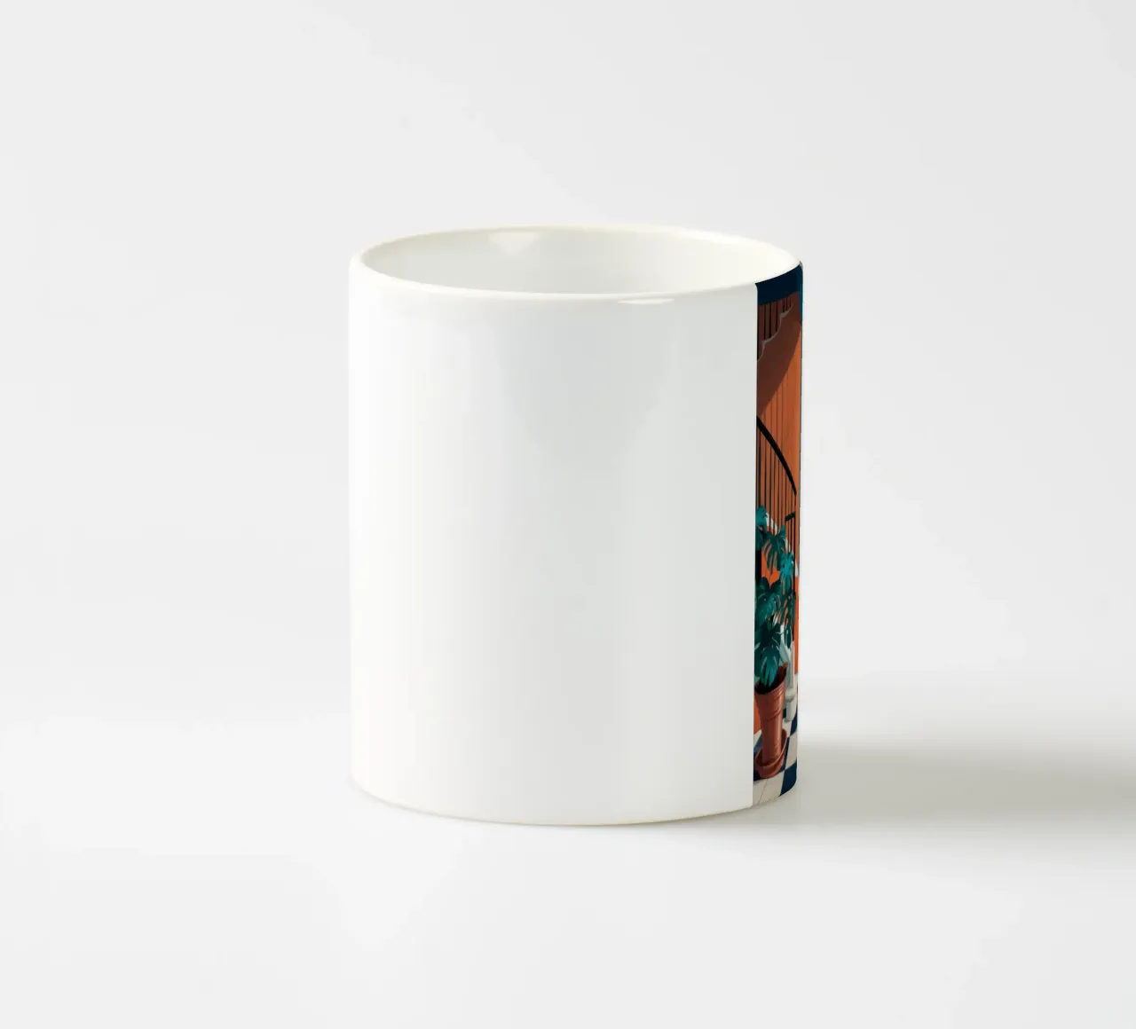 Passaggio del corridoio in alzavola tazza in ceramica da Pale Aura