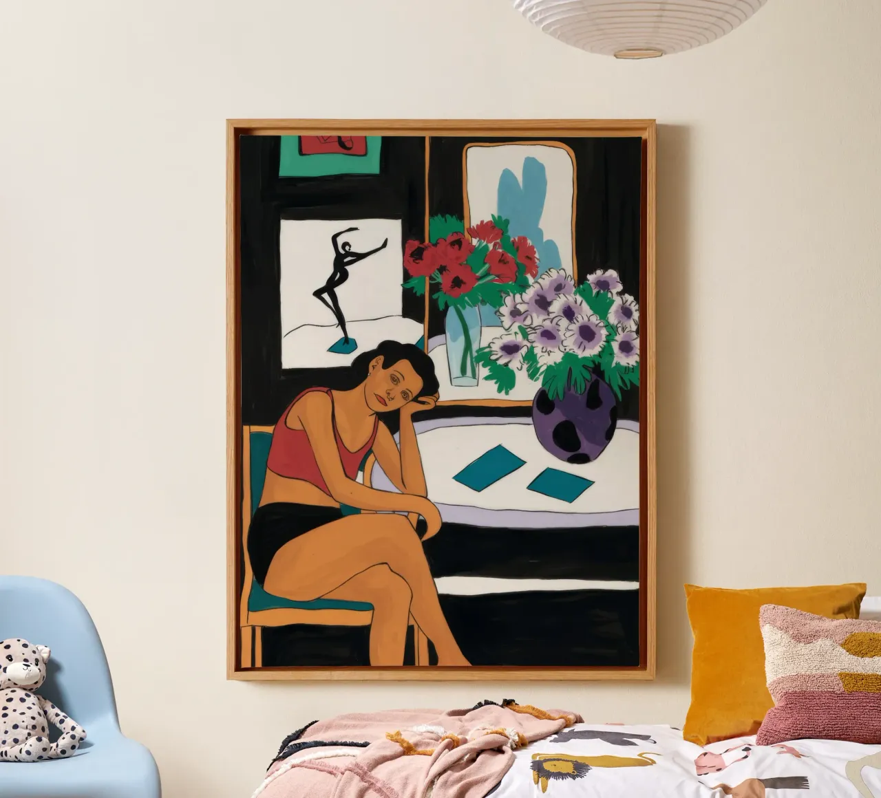 Maraouda Geïnspireerde Rust canvas met Baklijst van Stone Decade