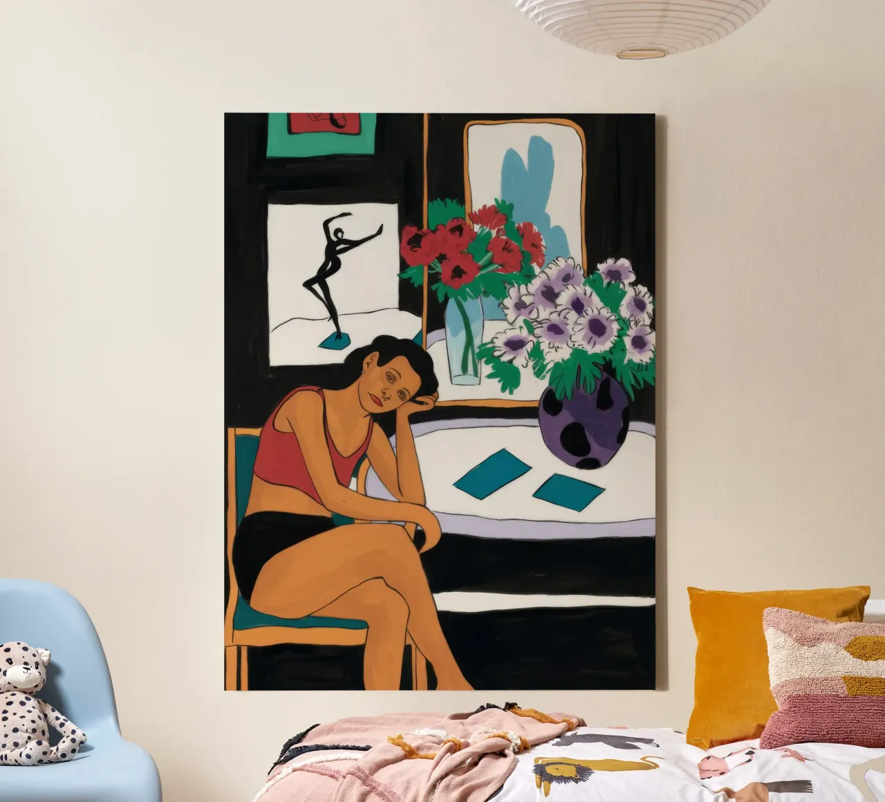 Maraouda Geïnspireerde Rust canvas met Baklijst van Stone Decade