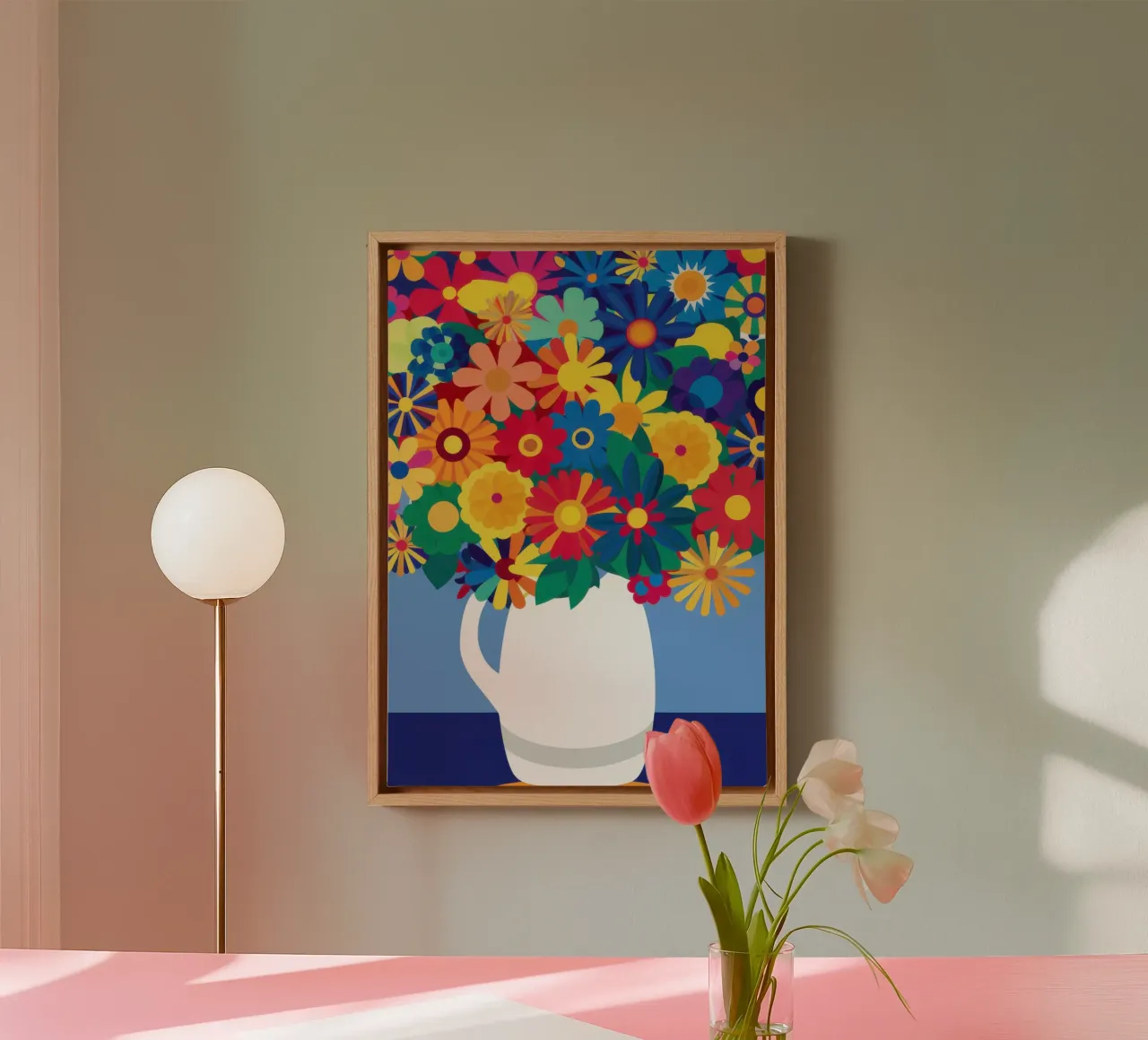 Joyful Bloom Burst canvas by Sentinel Glow