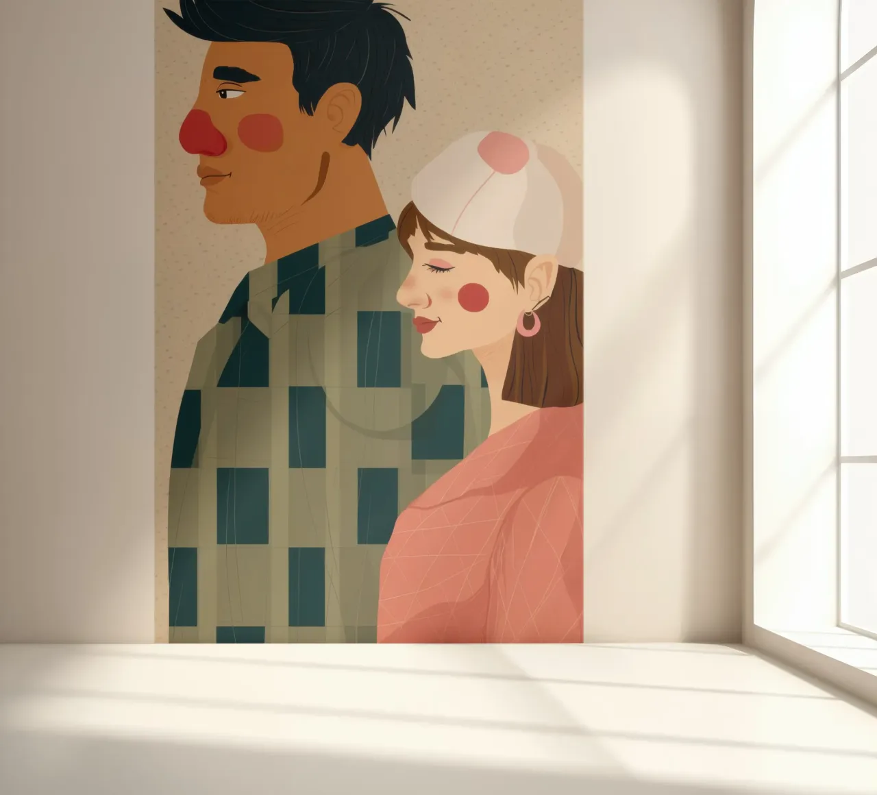 Checkered Profile photo wallpaper by Marigold Tiga