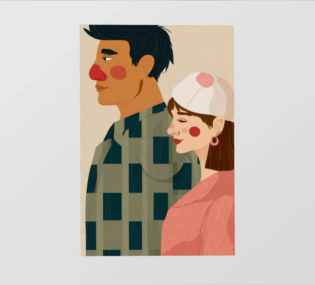 Checkered Profile photo wallpaper by Marigold Tiga