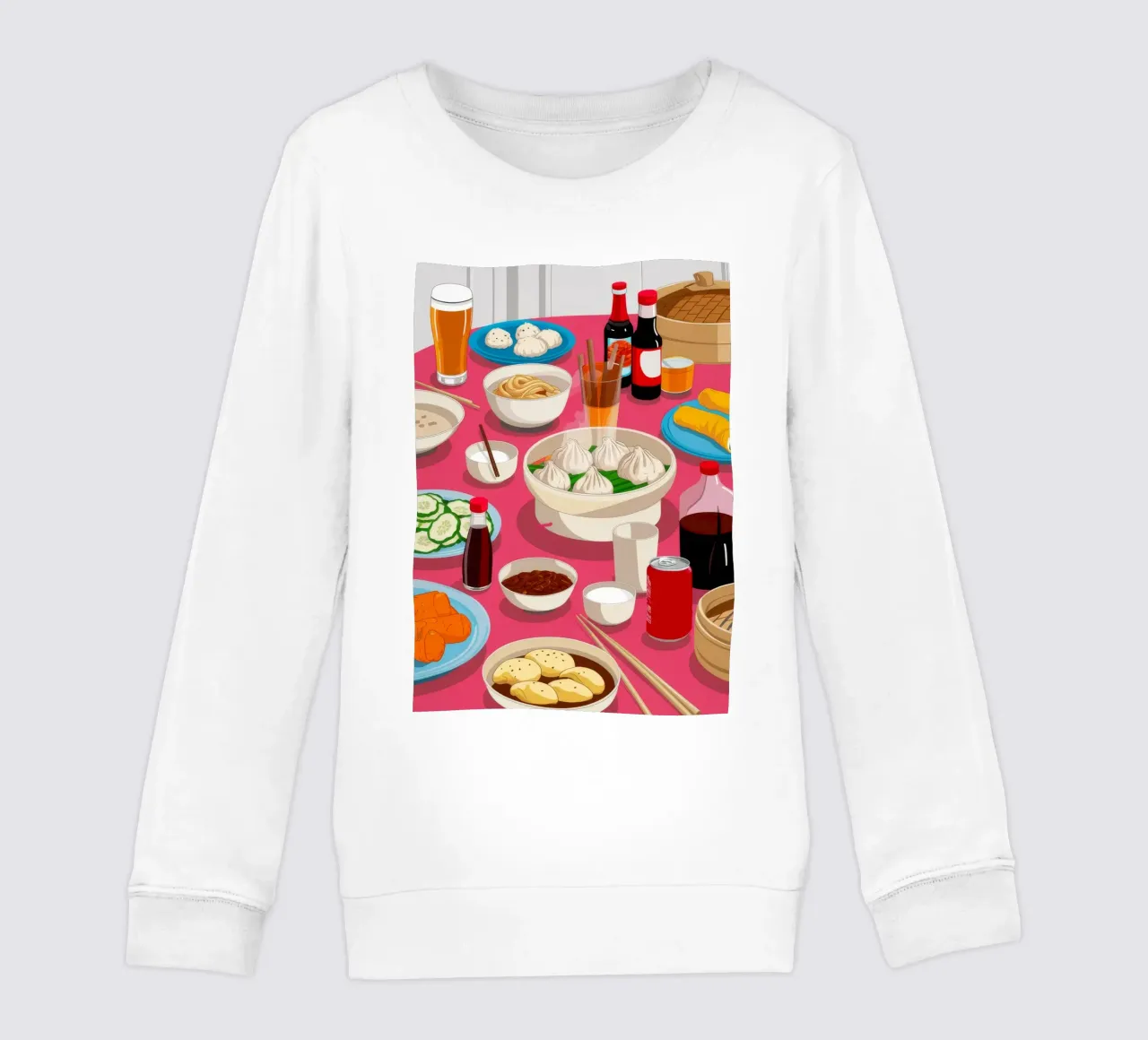 Cena con pentola calda felpa bambino da Muse Artworks