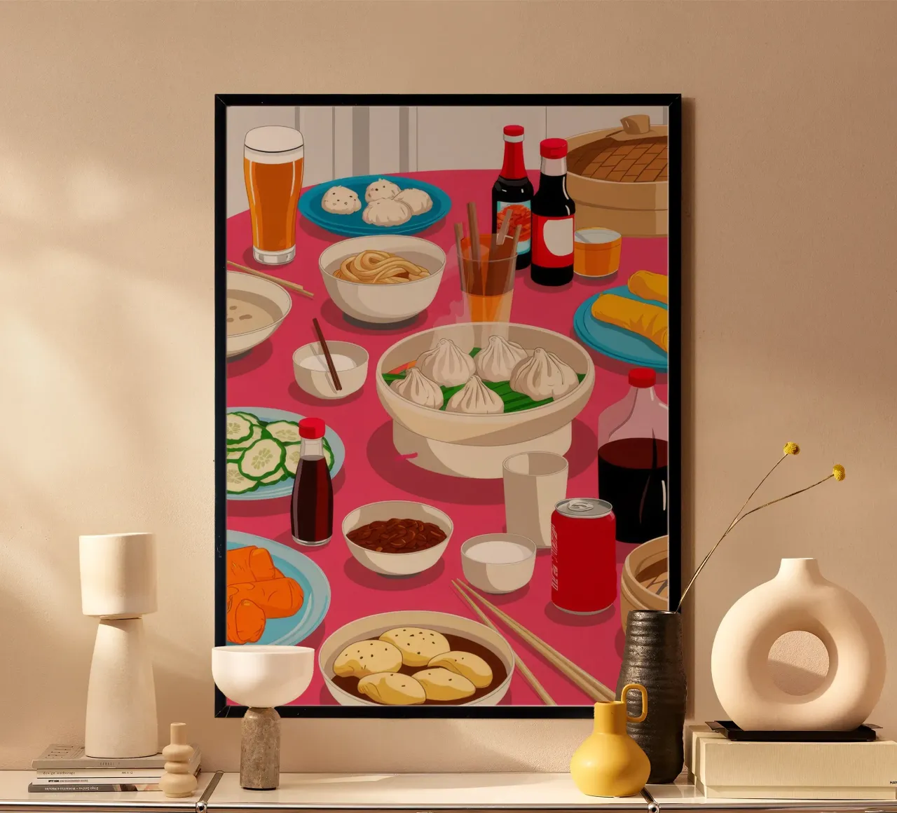 Cena con pentola calda carta hahnemühle da Muse Artworks