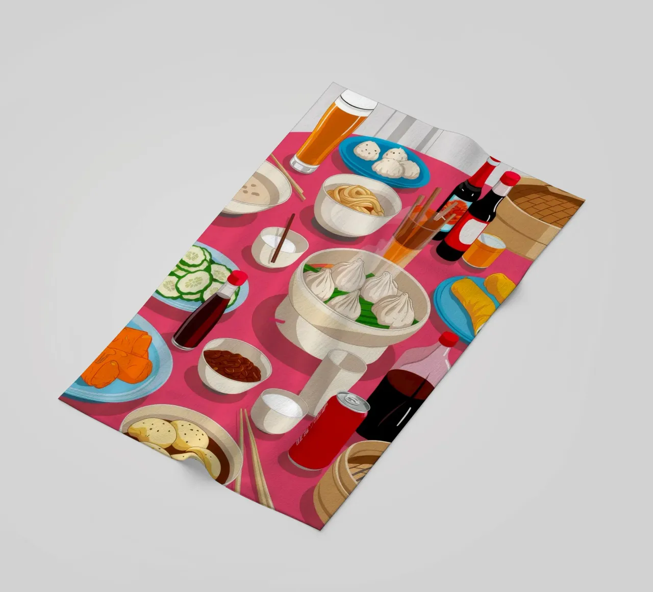 Cena con pentola calda telo mare da Muse Artworks