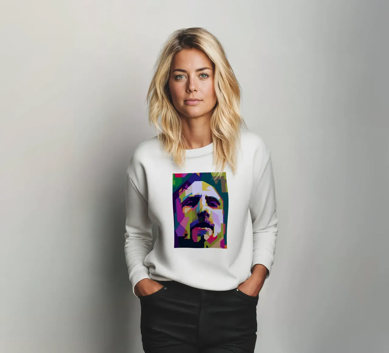 Zack De La Rocha Cantante rock Pop Art WPAP felpa da Artkreator