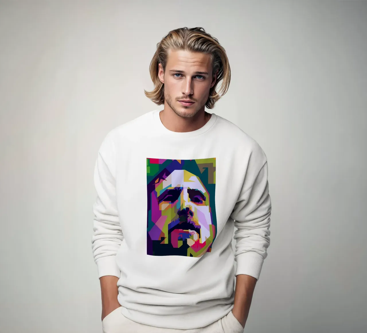 Zack De La Rocha Cantante rock Pop Art WPAP felpa da Artkreator