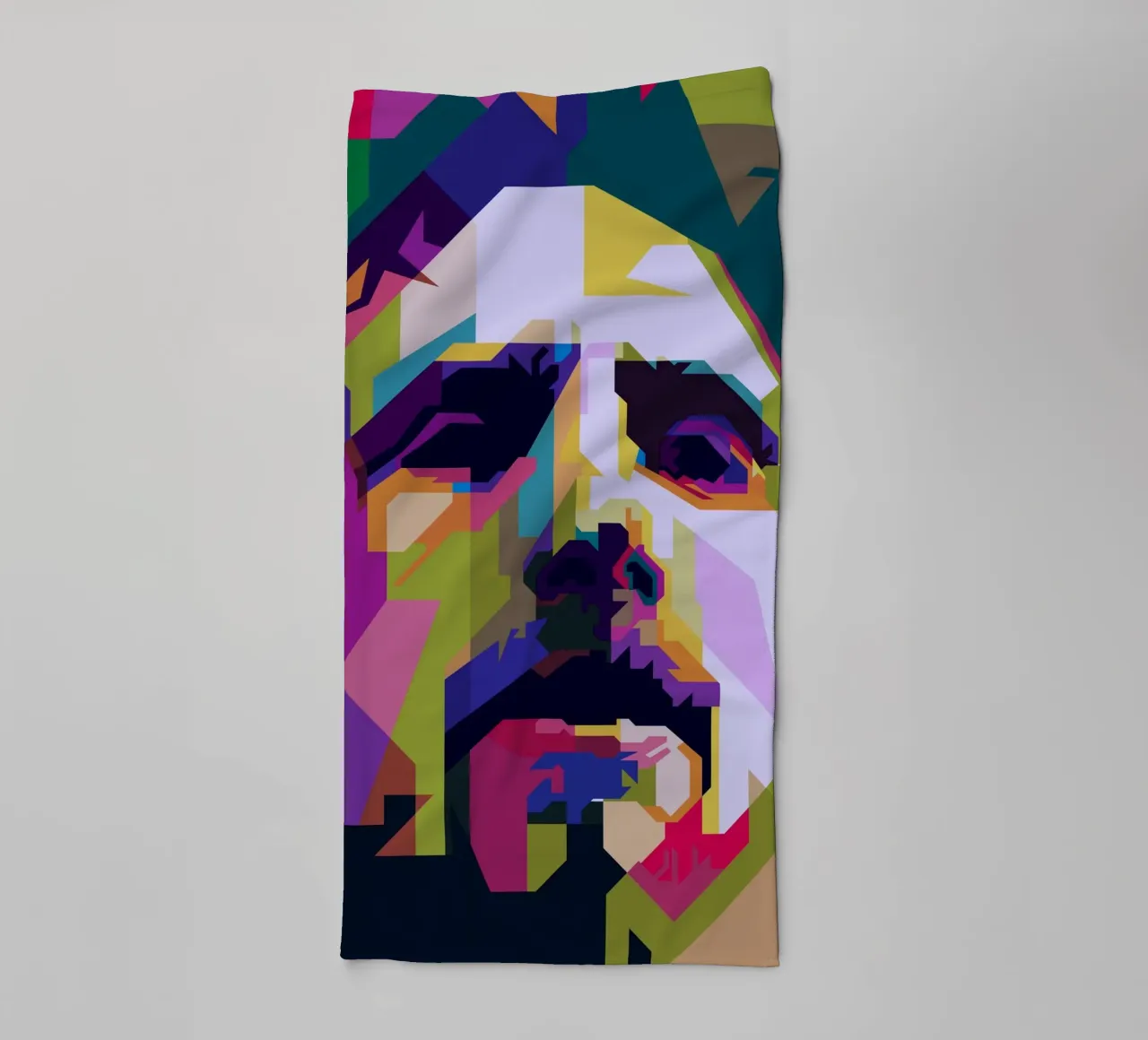 Zack De La Rocha Cantante rock Pop Art WPAP asciugamano da bagno da Artkreator