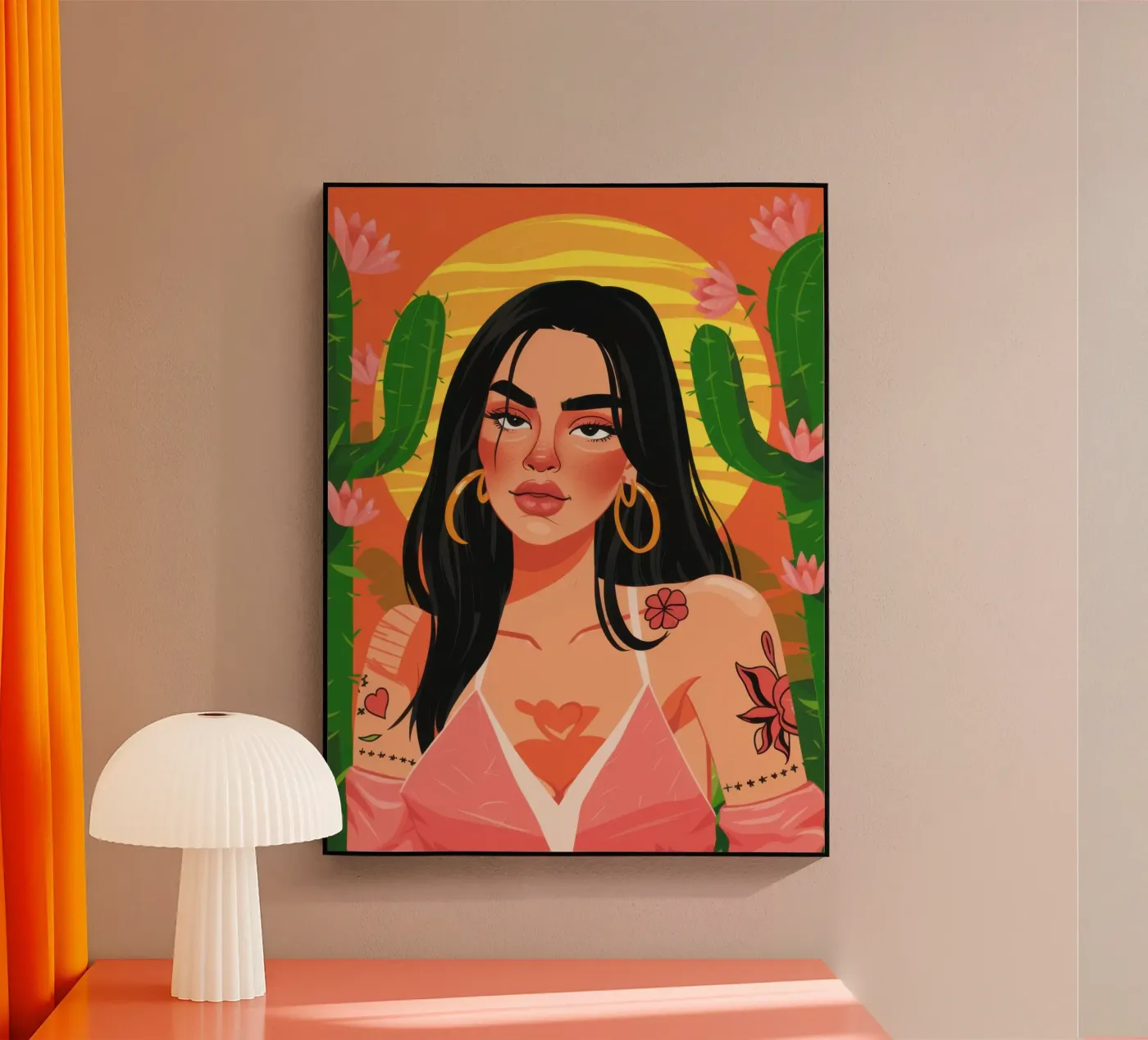 Cactus Tattoo Queen plexiglass da Sentinel Glow