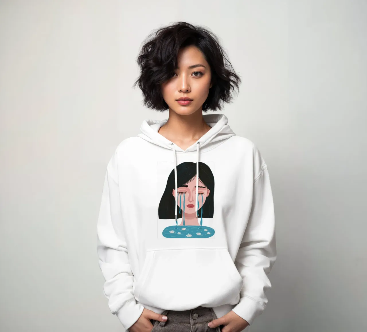 Huilend meisje Tranen hoodie van Marigold Tiga