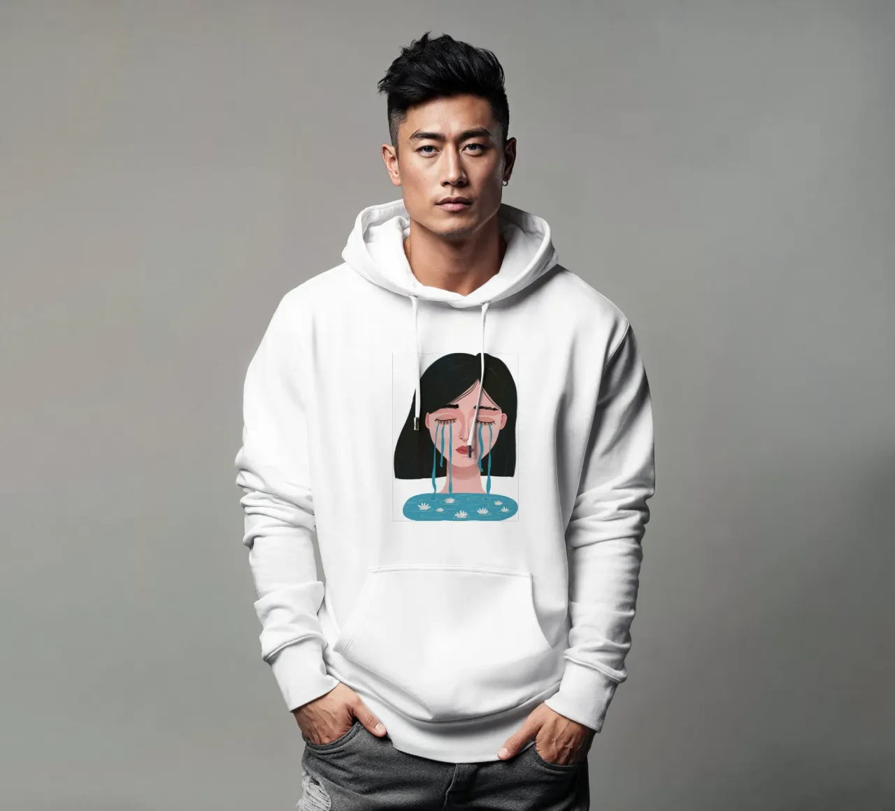 Huilend meisje Tranen hoodie van Marigold Tiga