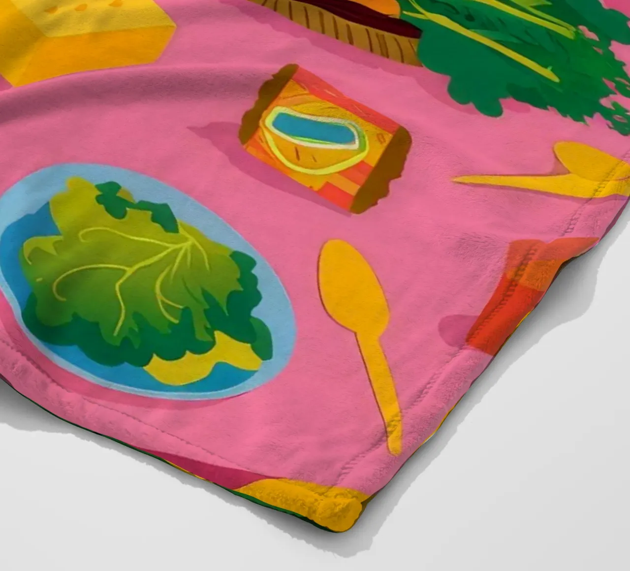 Tavolo rosa Pranzo in giardino coperta in pile da Muse Artworks