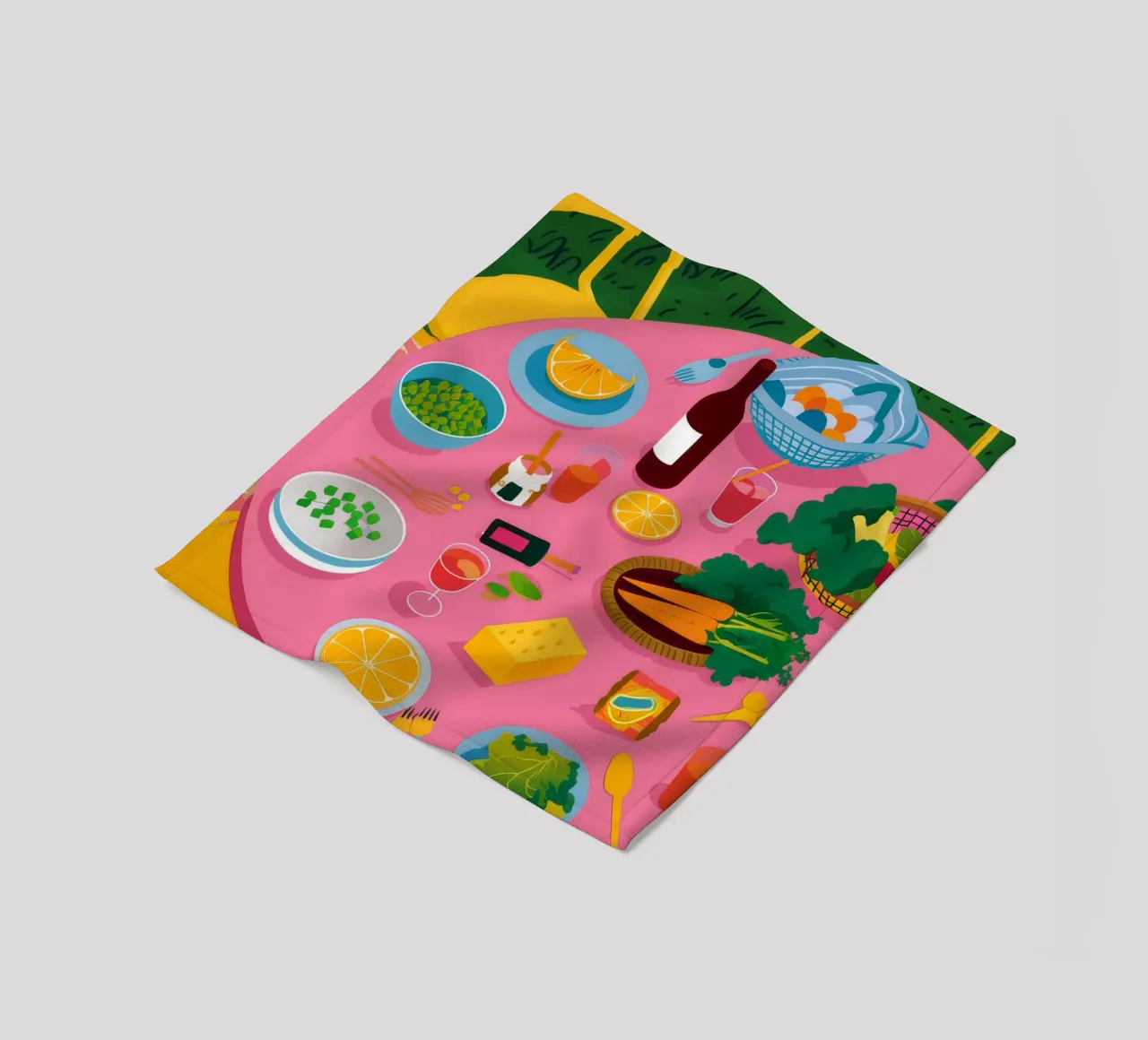 Tavolo rosa Pranzo in giardino coperta in pile da Muse Artworks