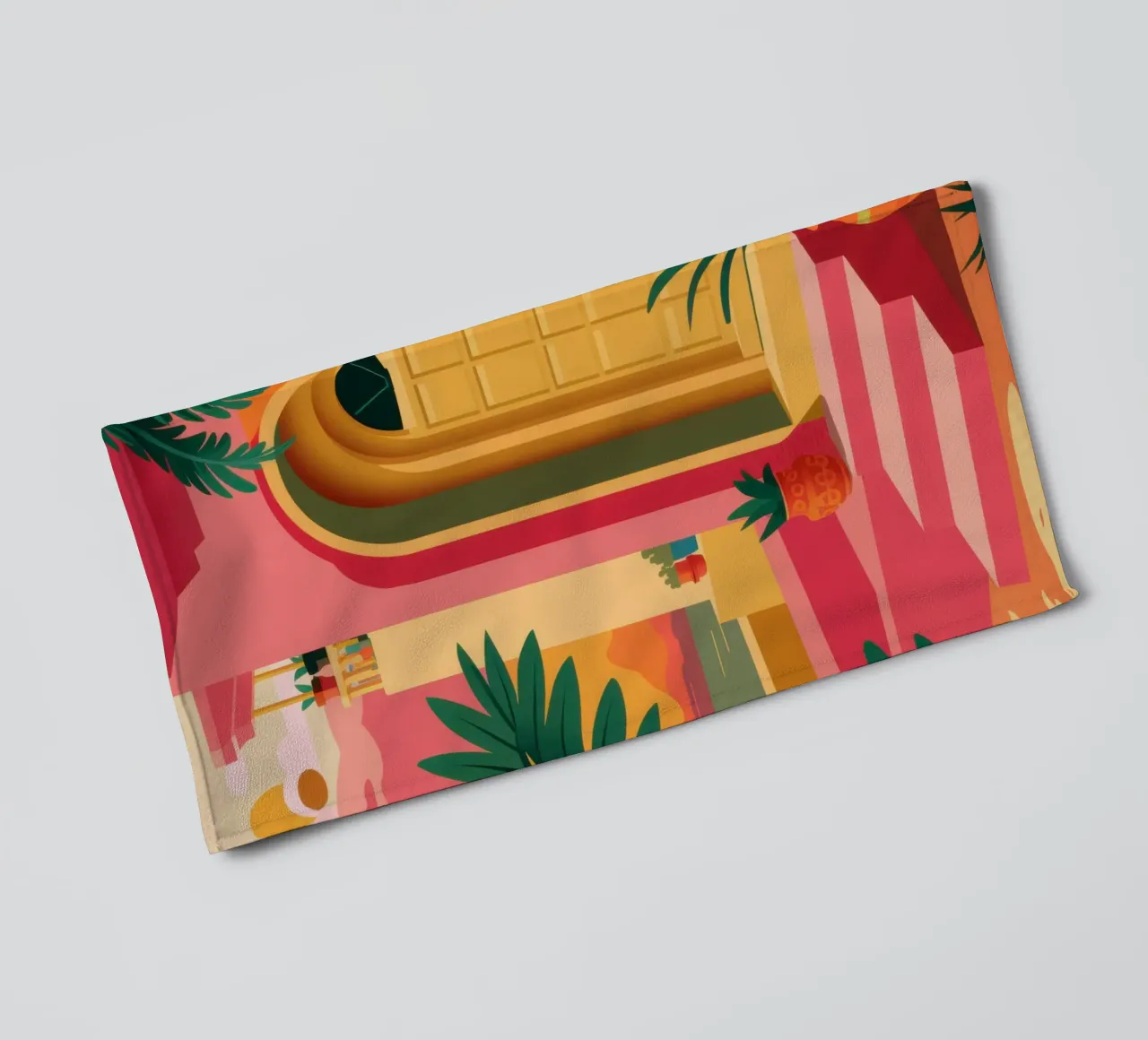 Yellow Door Oasis towel by Pale Aura