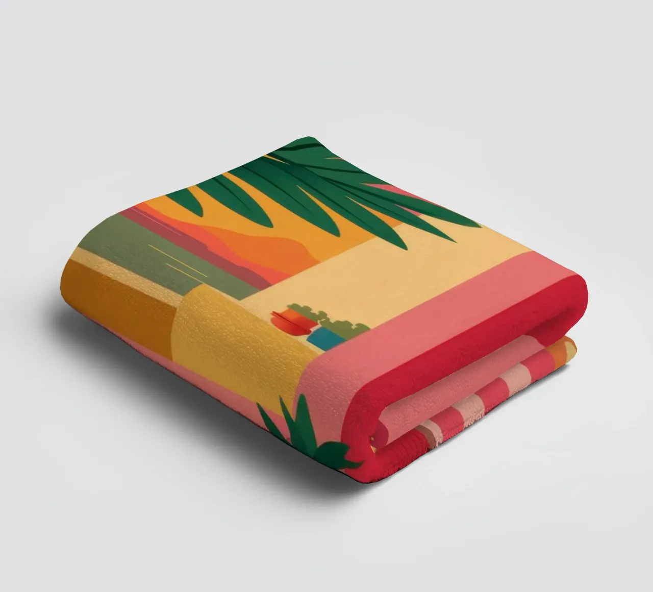 Yellow Door Oasis towel by Pale Aura
