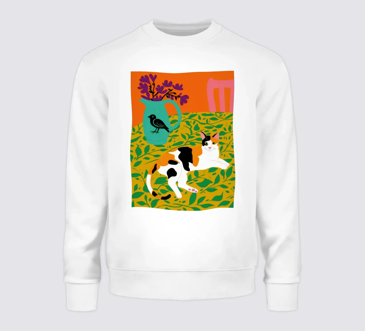 Calico Cat Bird felpa da Marigold Tiga