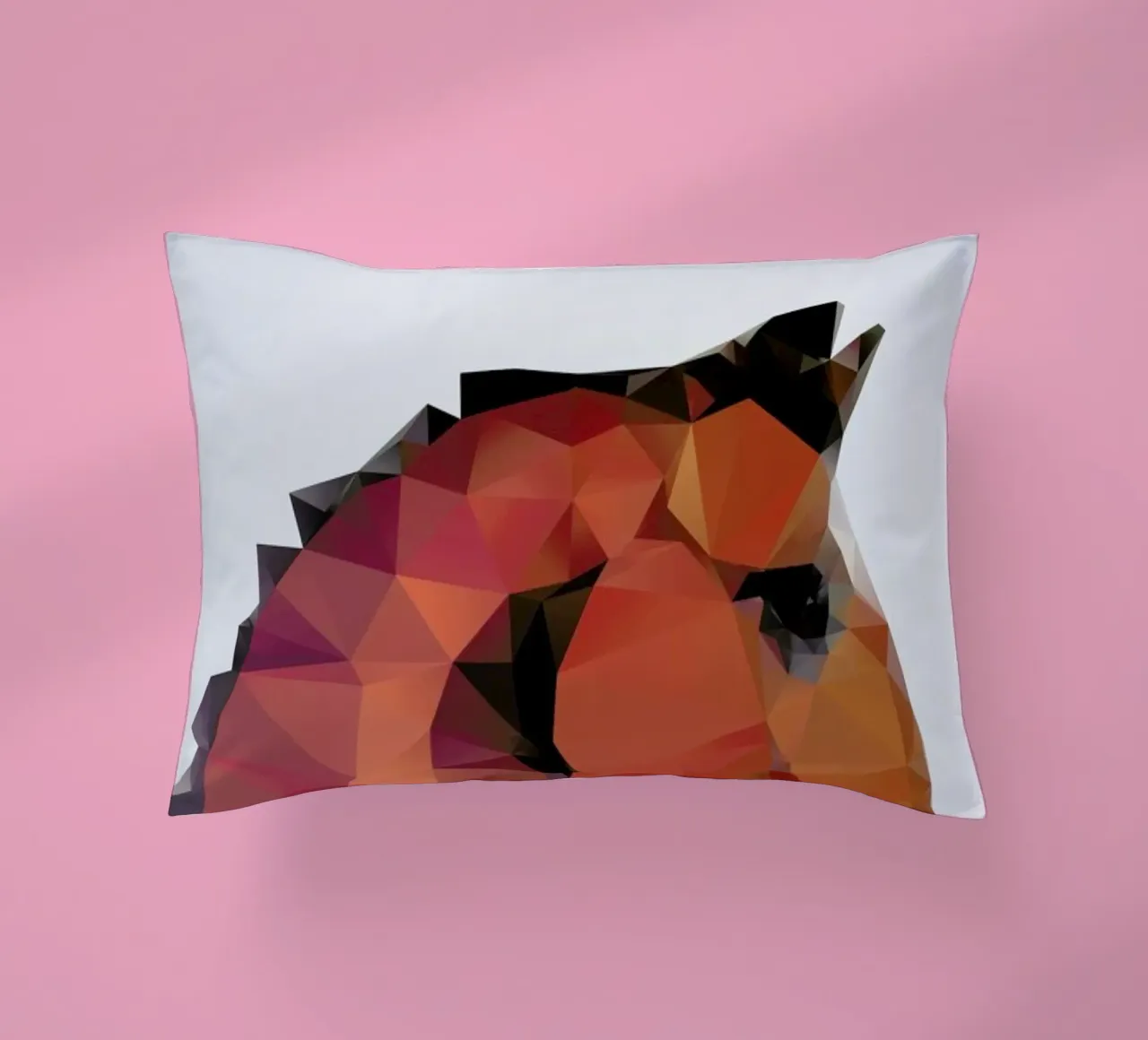Horse decorative cushion by Three Of The Possessed