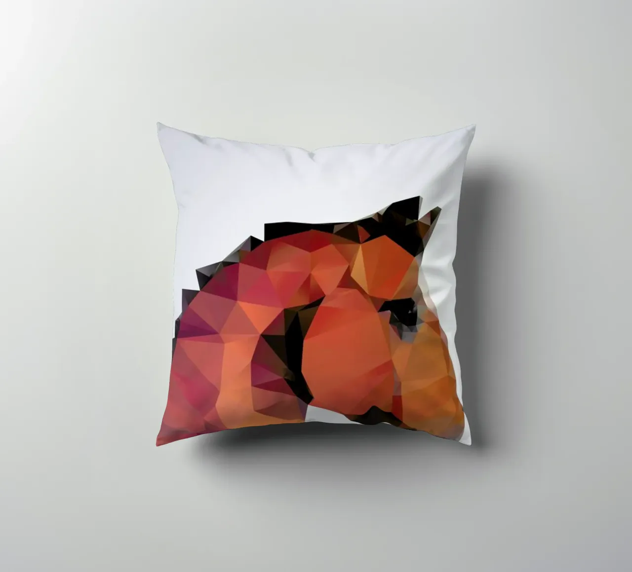 Horse decorative cushion by Three Of The Possessed