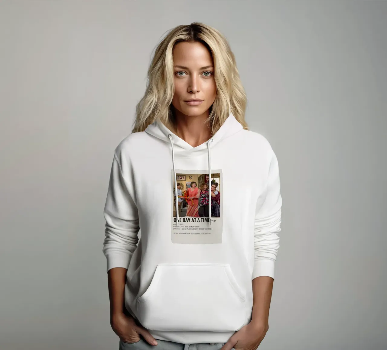 ONE DAY AT A TIME 2017 felpa con cappuccio da MVFminimalist