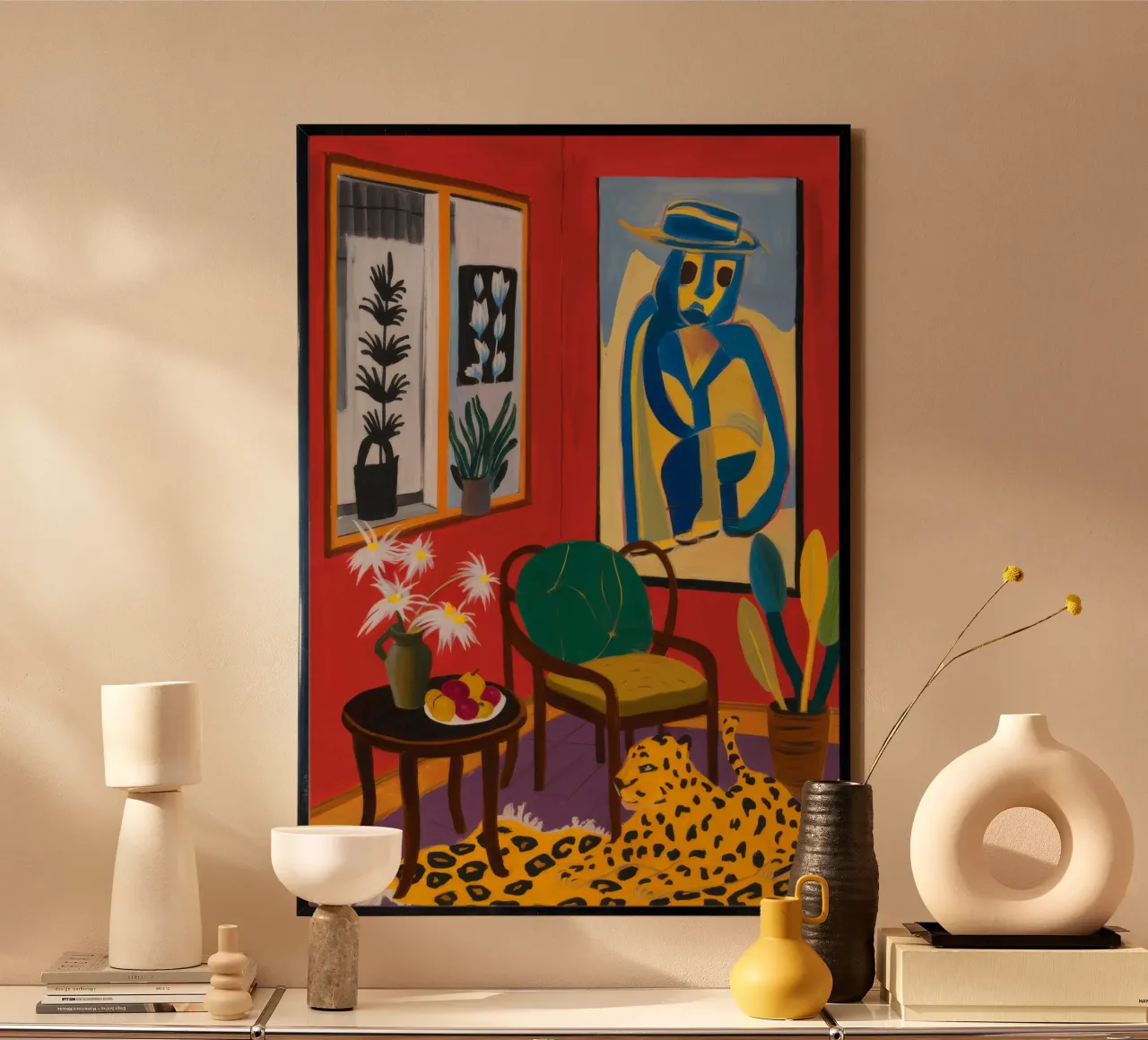 Sala d'arte Lemon Tree poster con telaio in plastica da Stone Decade
