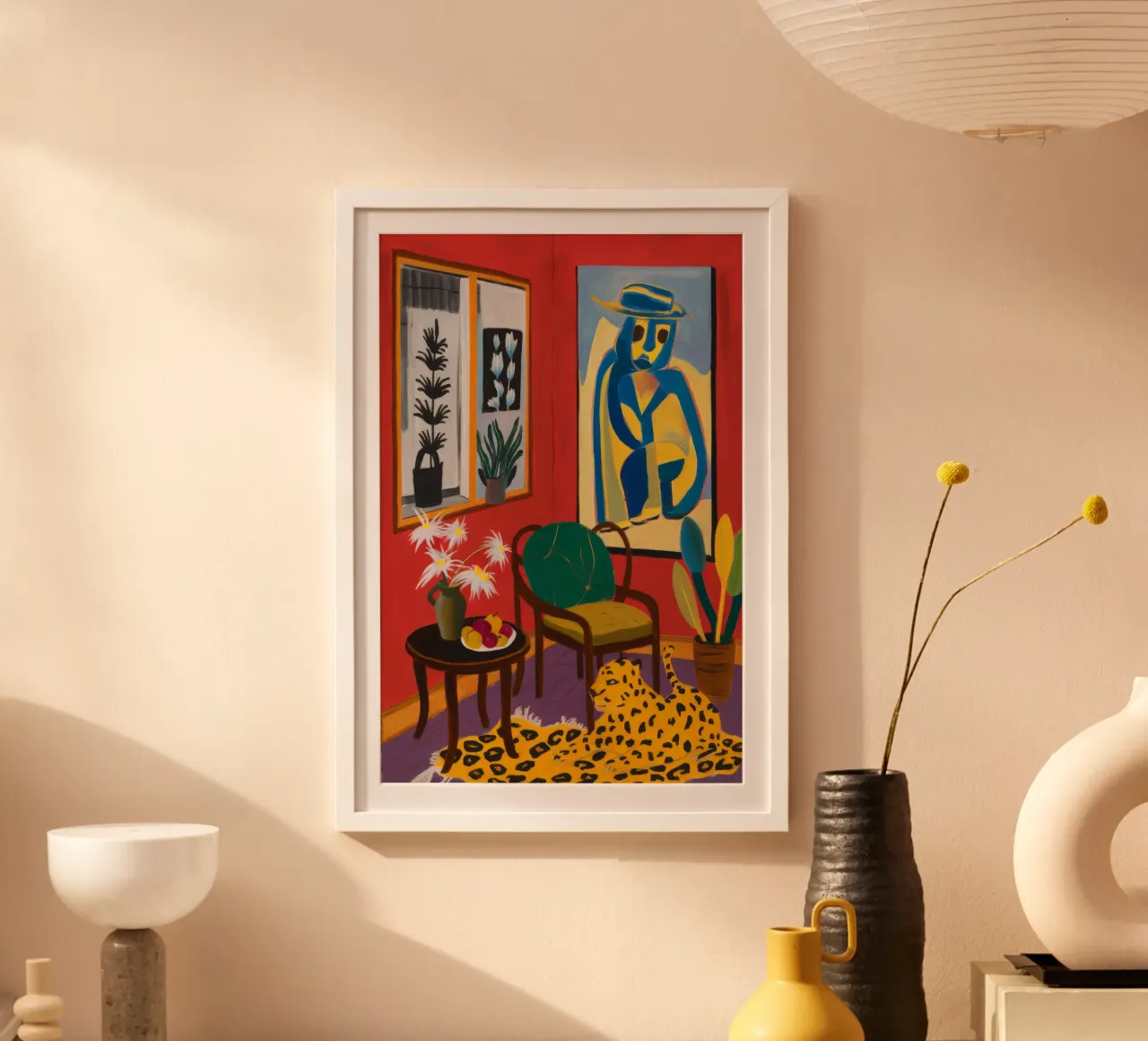 Sala d'arte Lemon Tree poster con telaio in plastica da Stone Decade