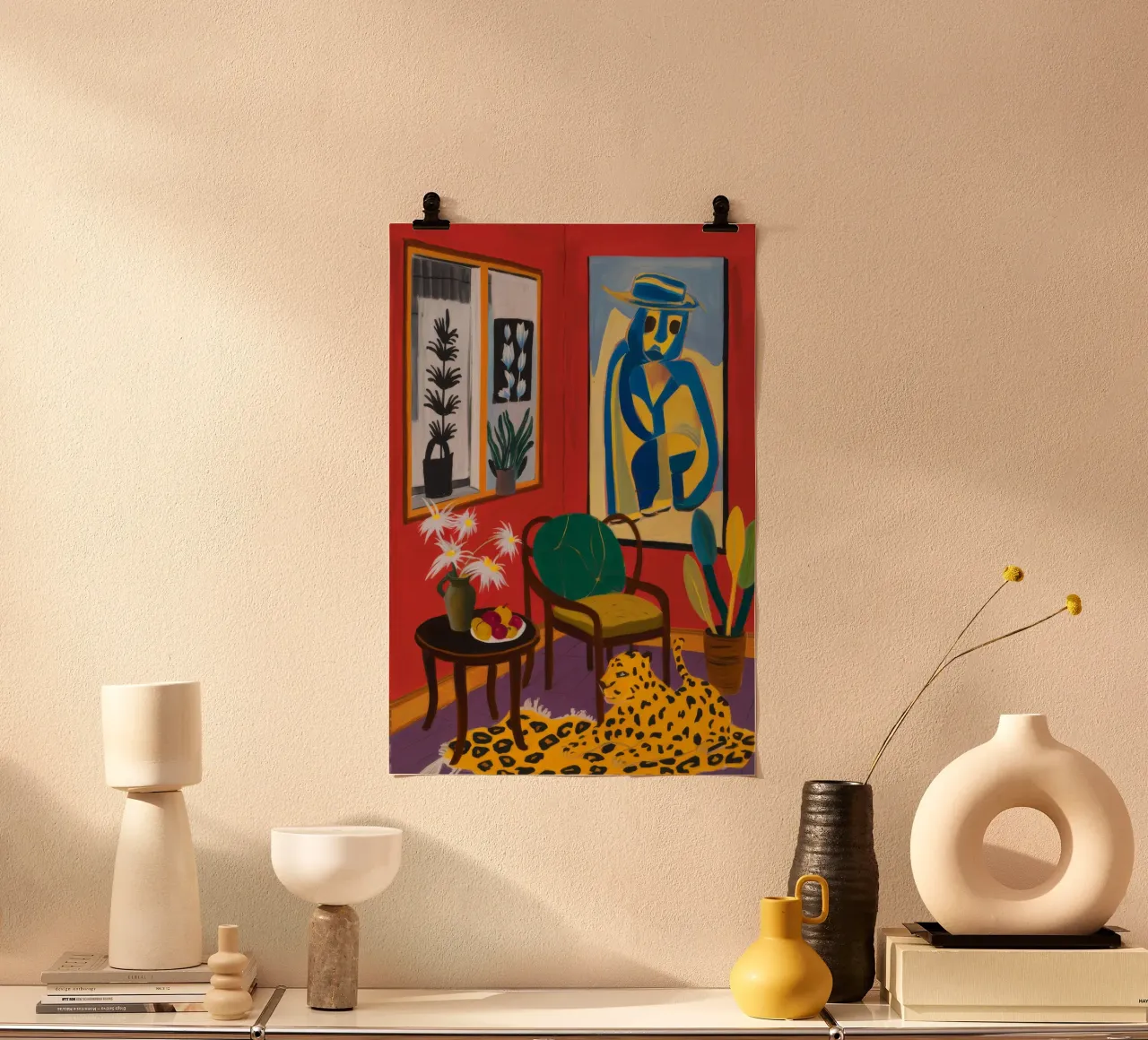Sala d'arte Lemon Tree poster con telaio in plastica da Stone Decade