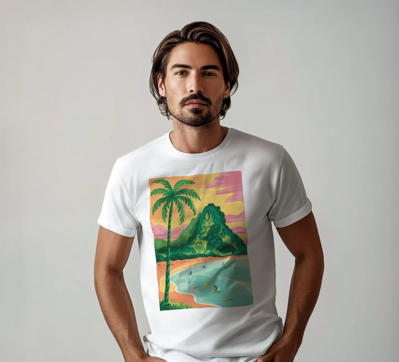 Giornata in spiaggia tropicale t-shirt da Sentinel Glow