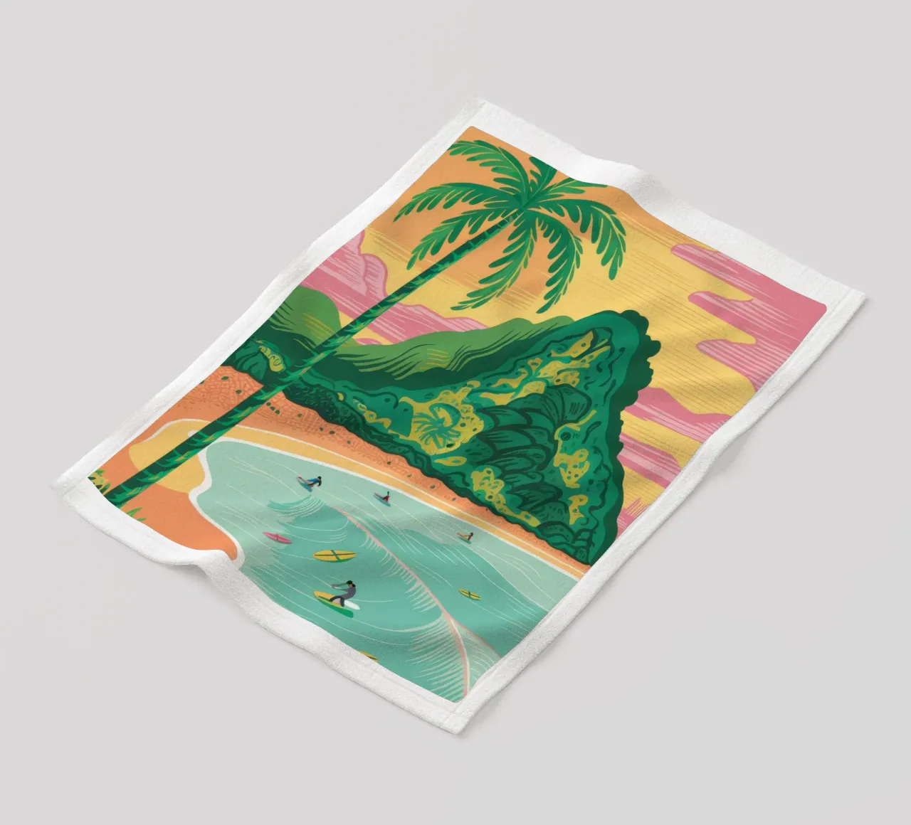 Giornata in spiaggia tropicale coperta in pile da Sentinel Glow