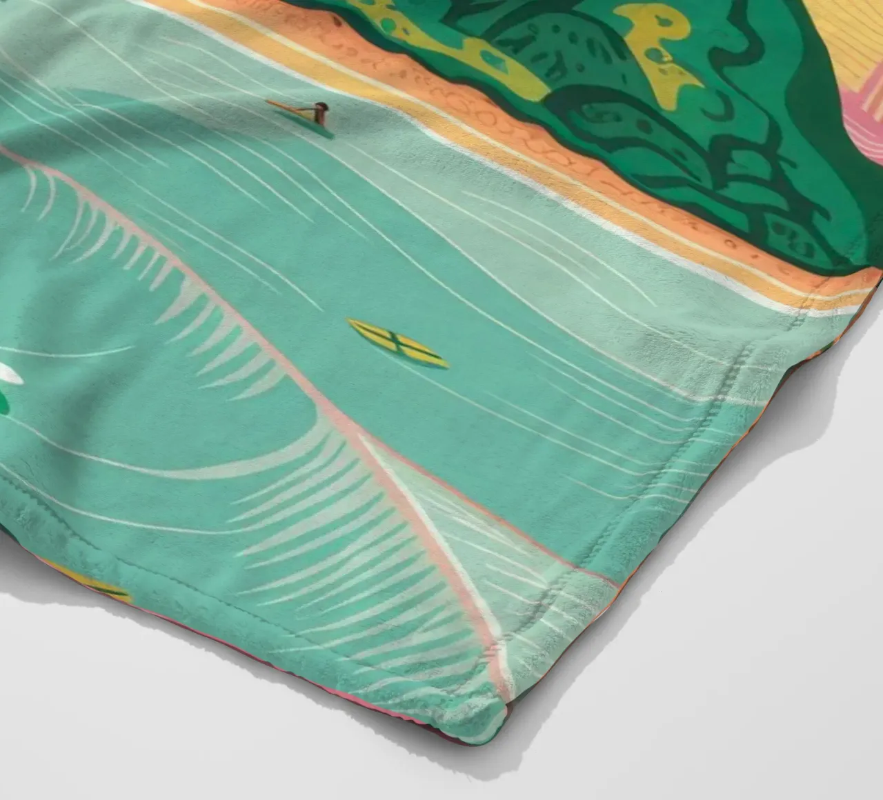 Giornata in spiaggia tropicale coperta in pile da Sentinel Glow