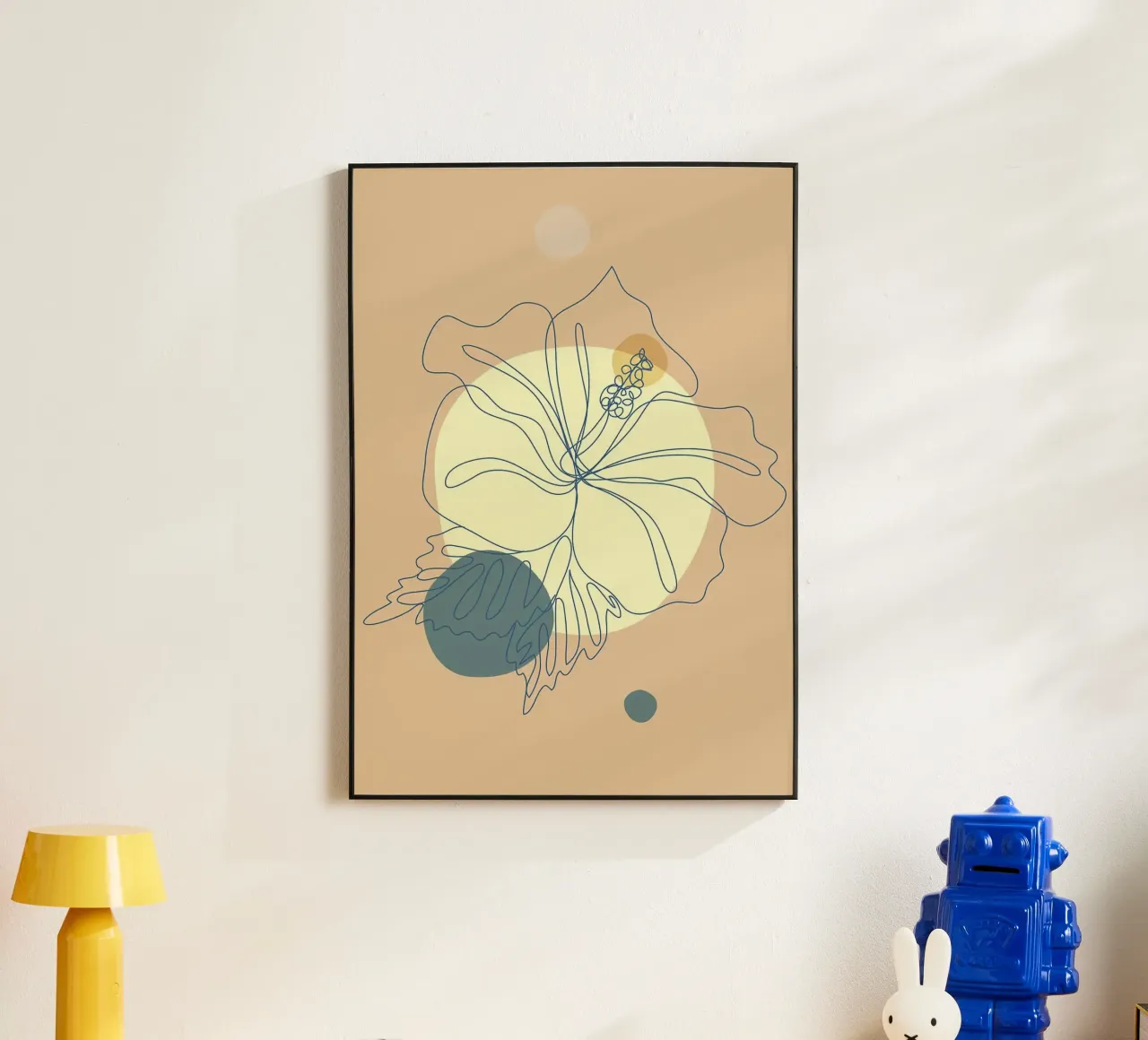 Lineamenti floreali di metà secolo alluminio dibond da Patrick J Curtis