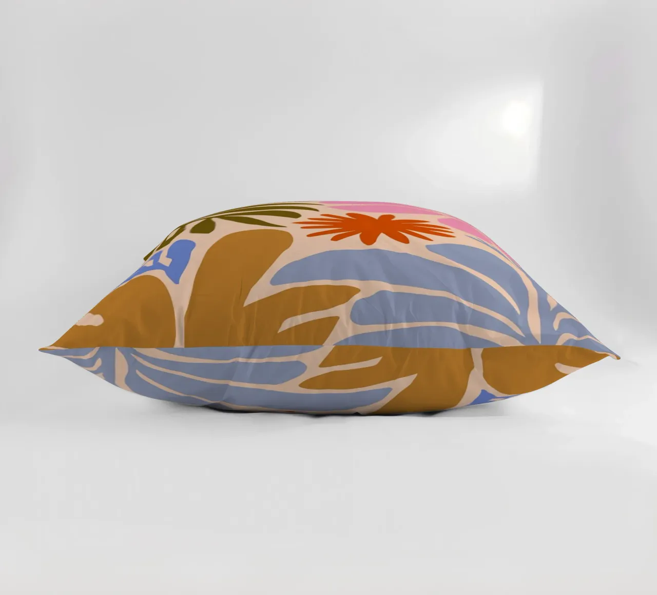 Abstract Floral Nature Print decorative cushion by Patrick J Curtis