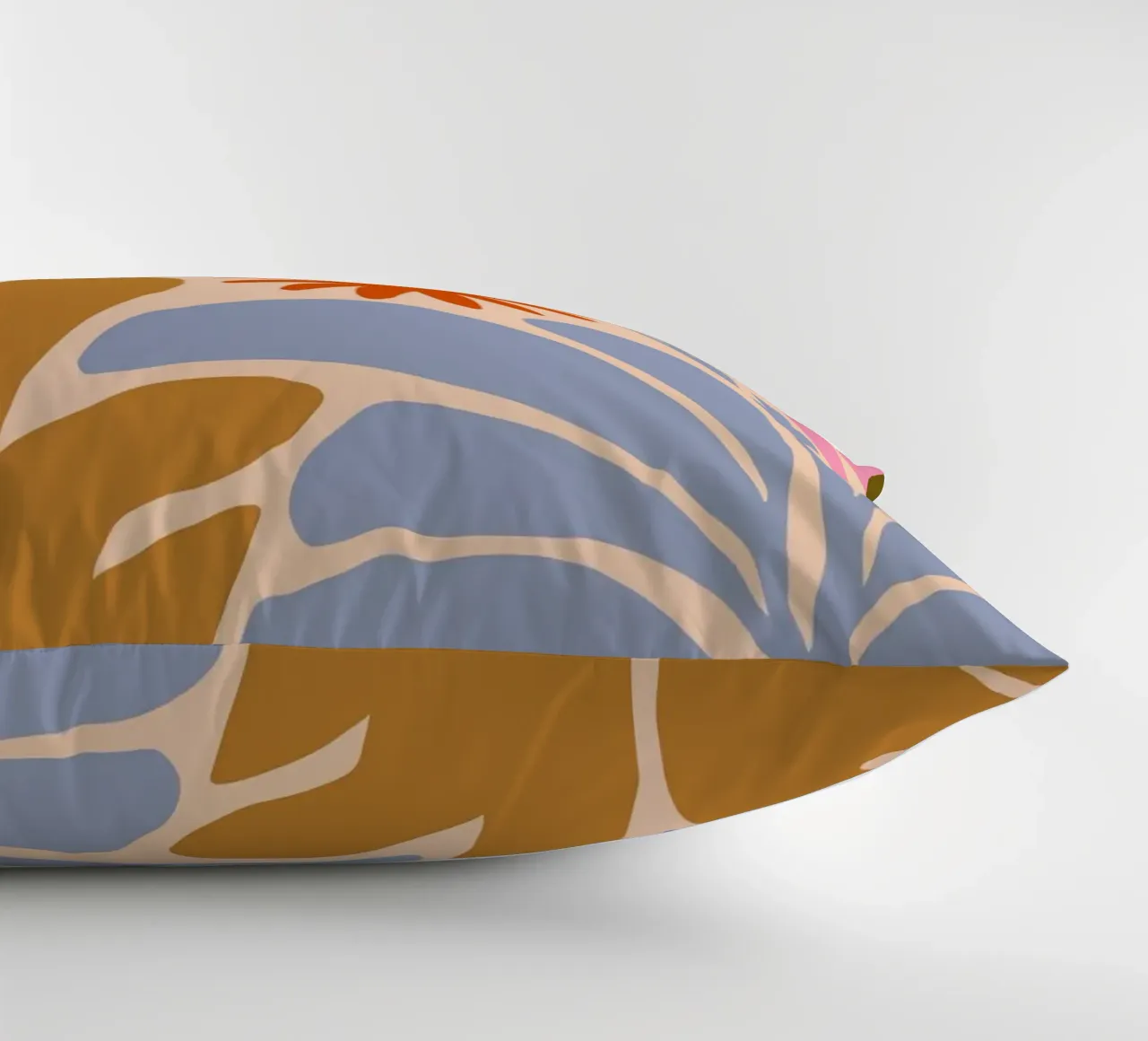 Abstract Floral Nature Print decorative cushion by Patrick J Curtis