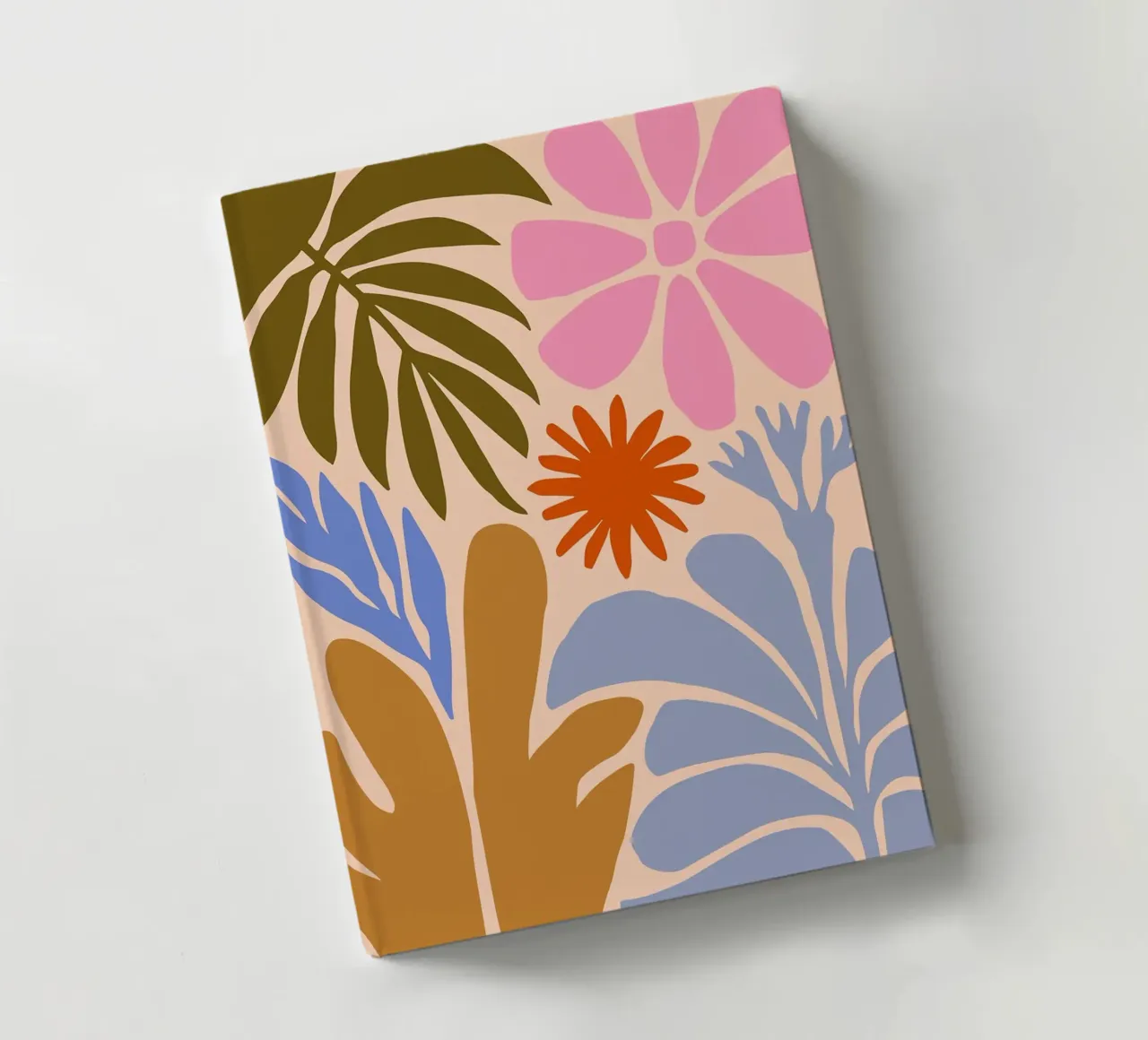 Abstract Floral Nature Print notebook by Patrick J Curtis