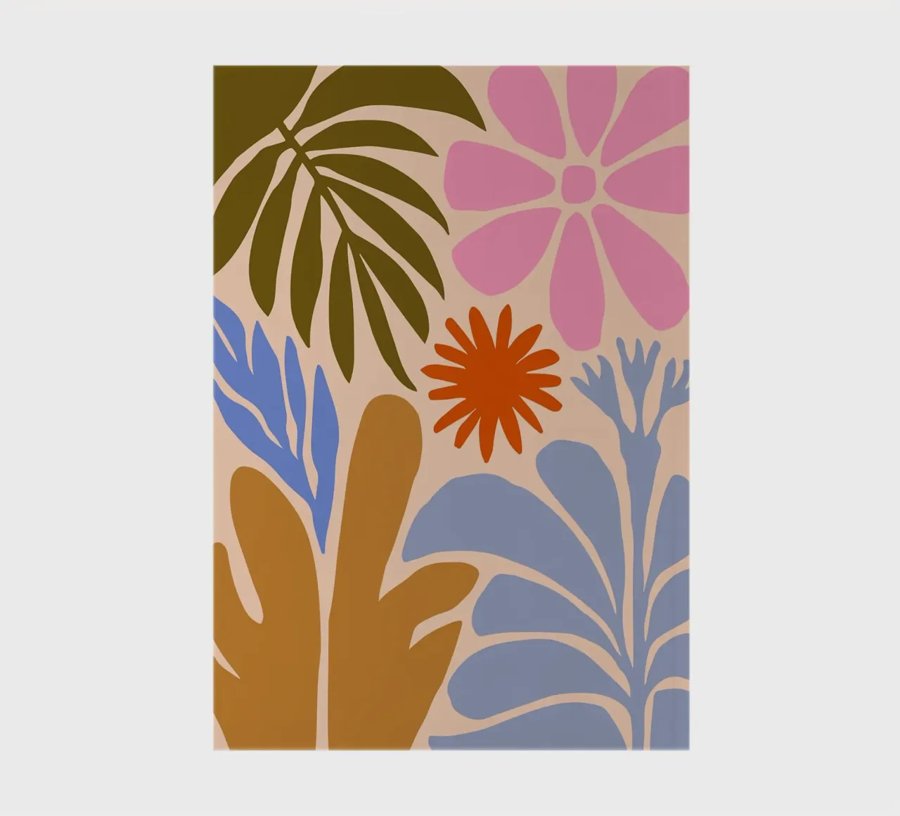 Abstract Floral Nature Print notebook by Patrick J Curtis