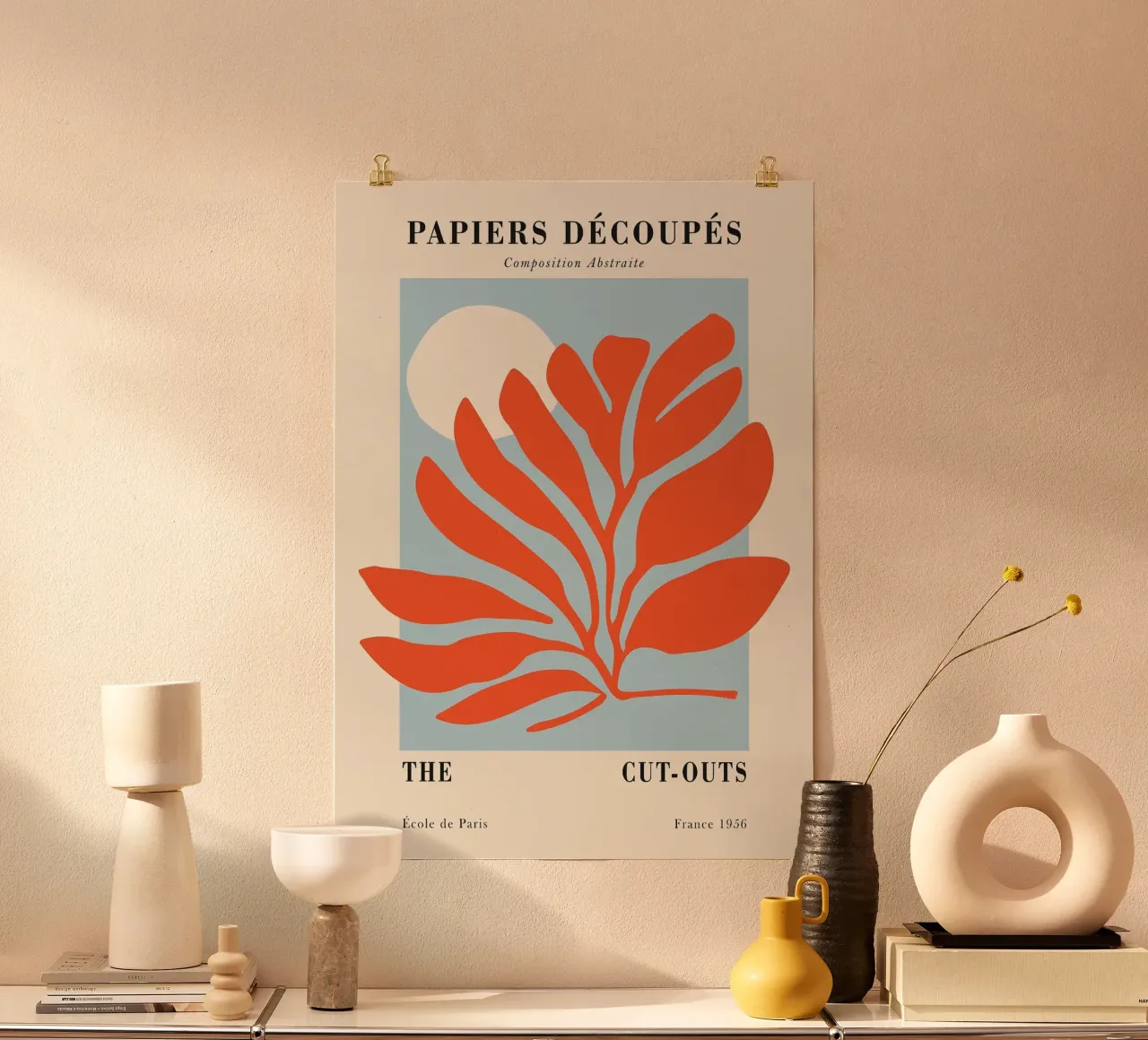 Modern Papiers Decoupes Poster von Patrick J Curtis