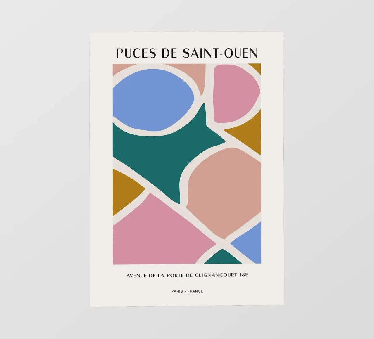 Mercato delle pulci di Parigi telo in pvc da Patrick J Curtis