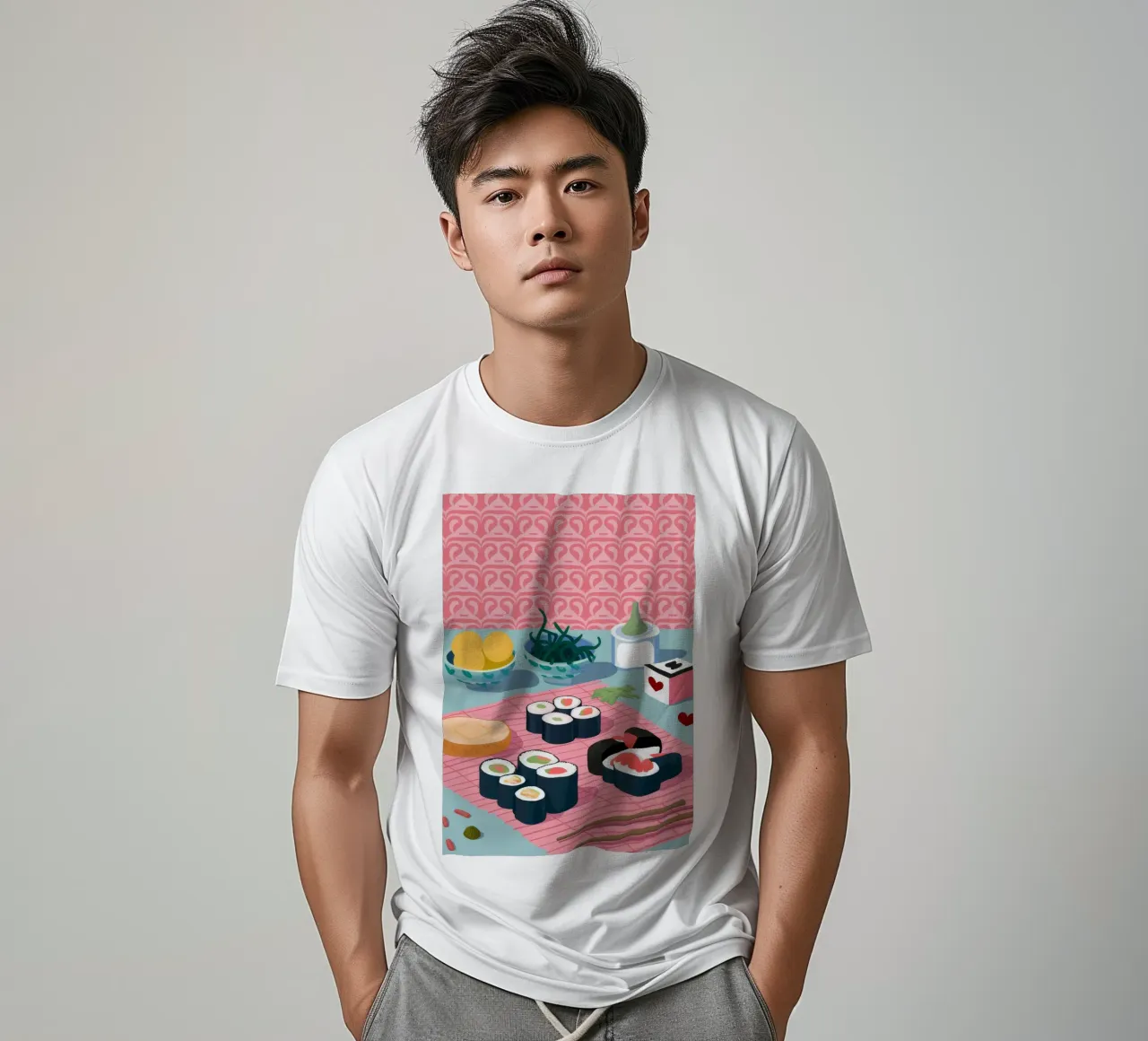 Sushi-Teller Perfektion T-Shirt von Muse Artworks