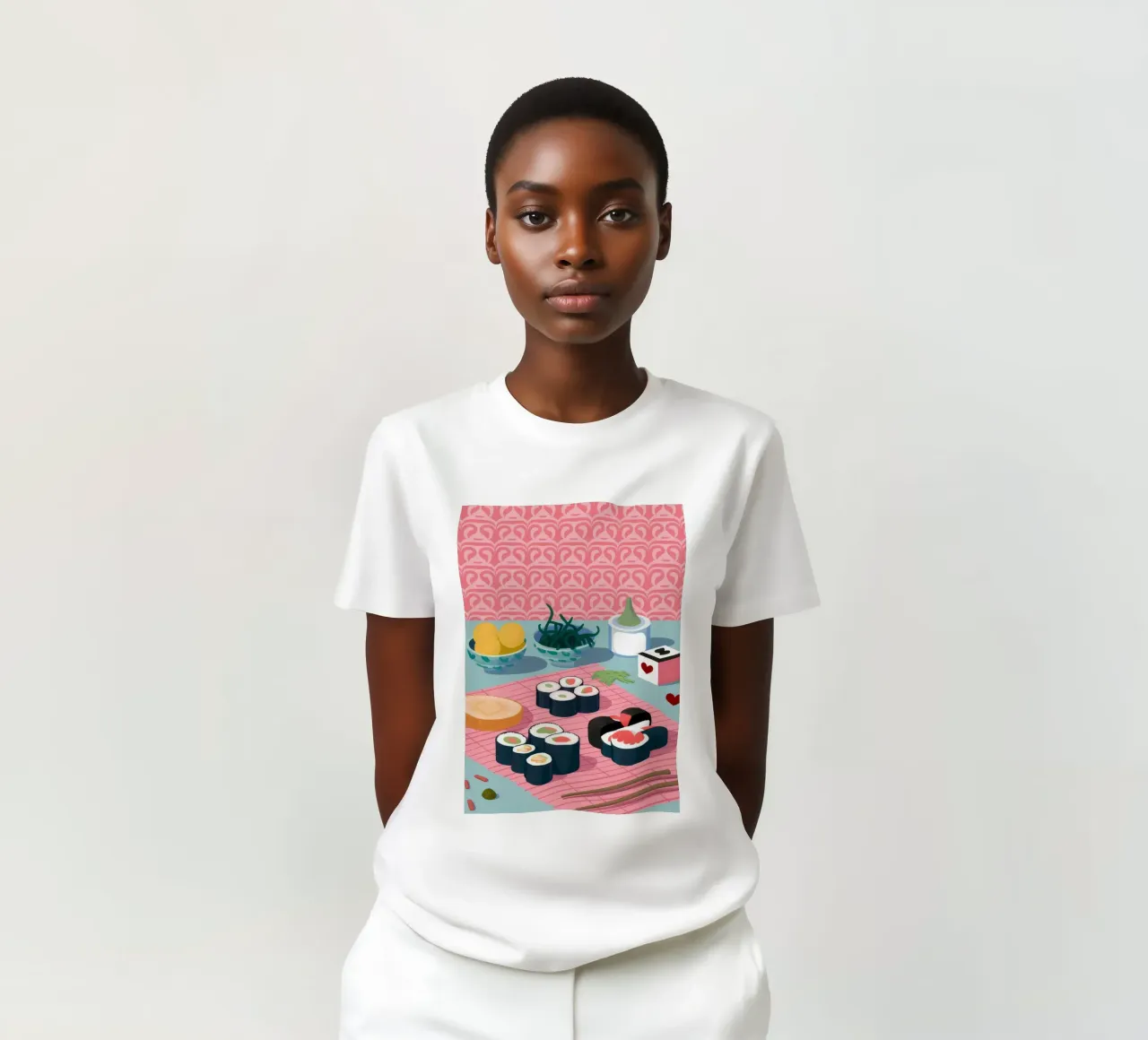 Sushi-Teller Perfektion T-Shirt von Muse Artworks