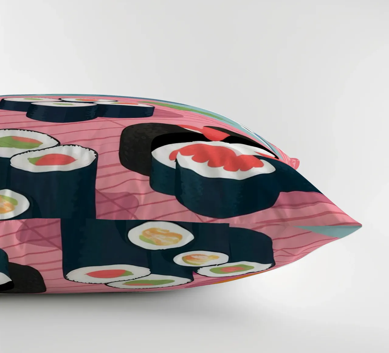 Le plateau de sushi à la perfection coussin de Muse Artworks