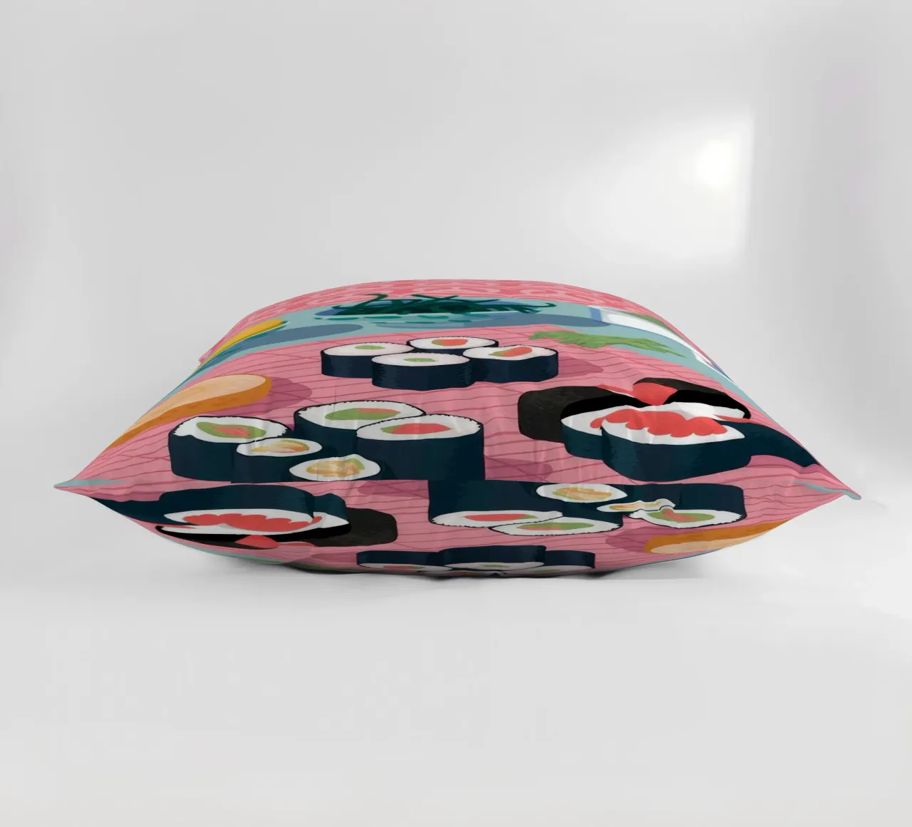 Le plateau de sushi à la perfection coussin de Muse Artworks