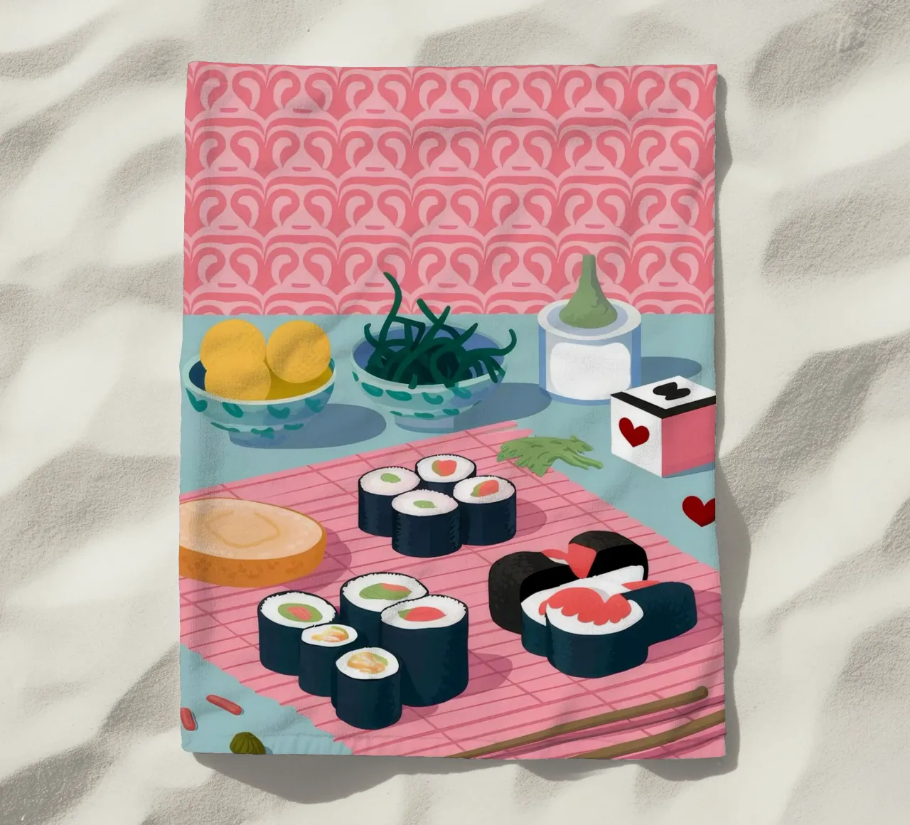 La perfezione del piatto di sushi telo mare da Muse Artworks