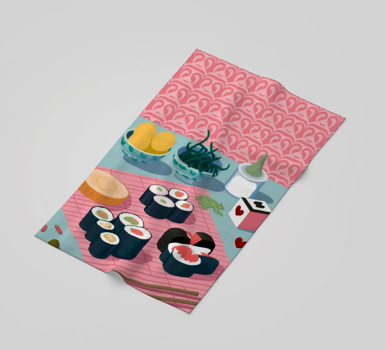 La perfezione del piatto di sushi telo mare da Muse Artworks