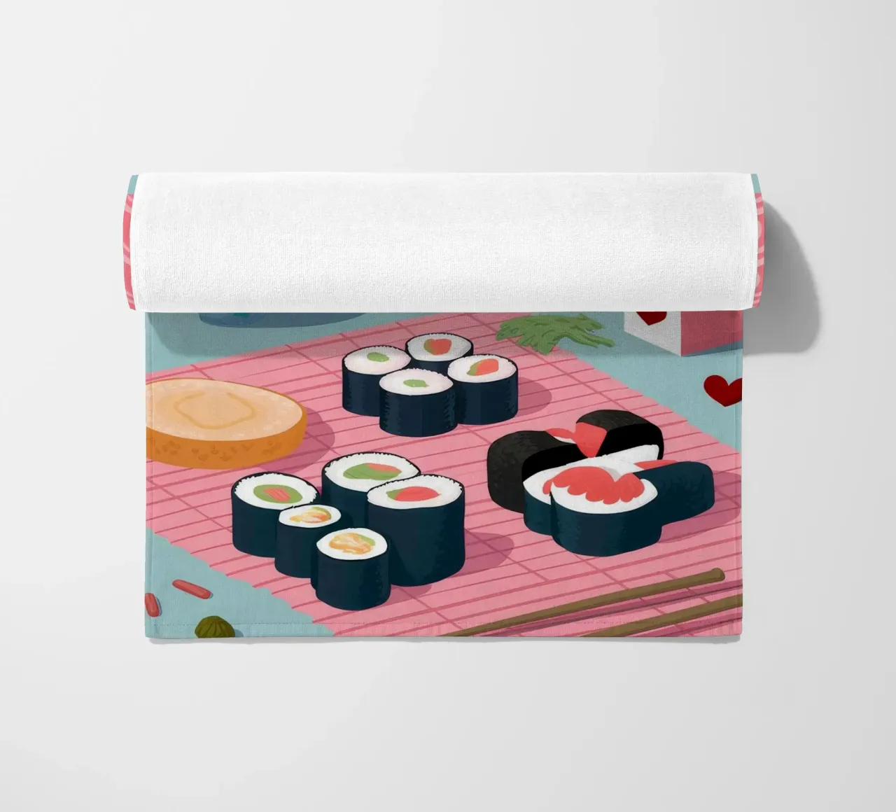 La perfezione del piatto di sushi telo mare da Muse Artworks